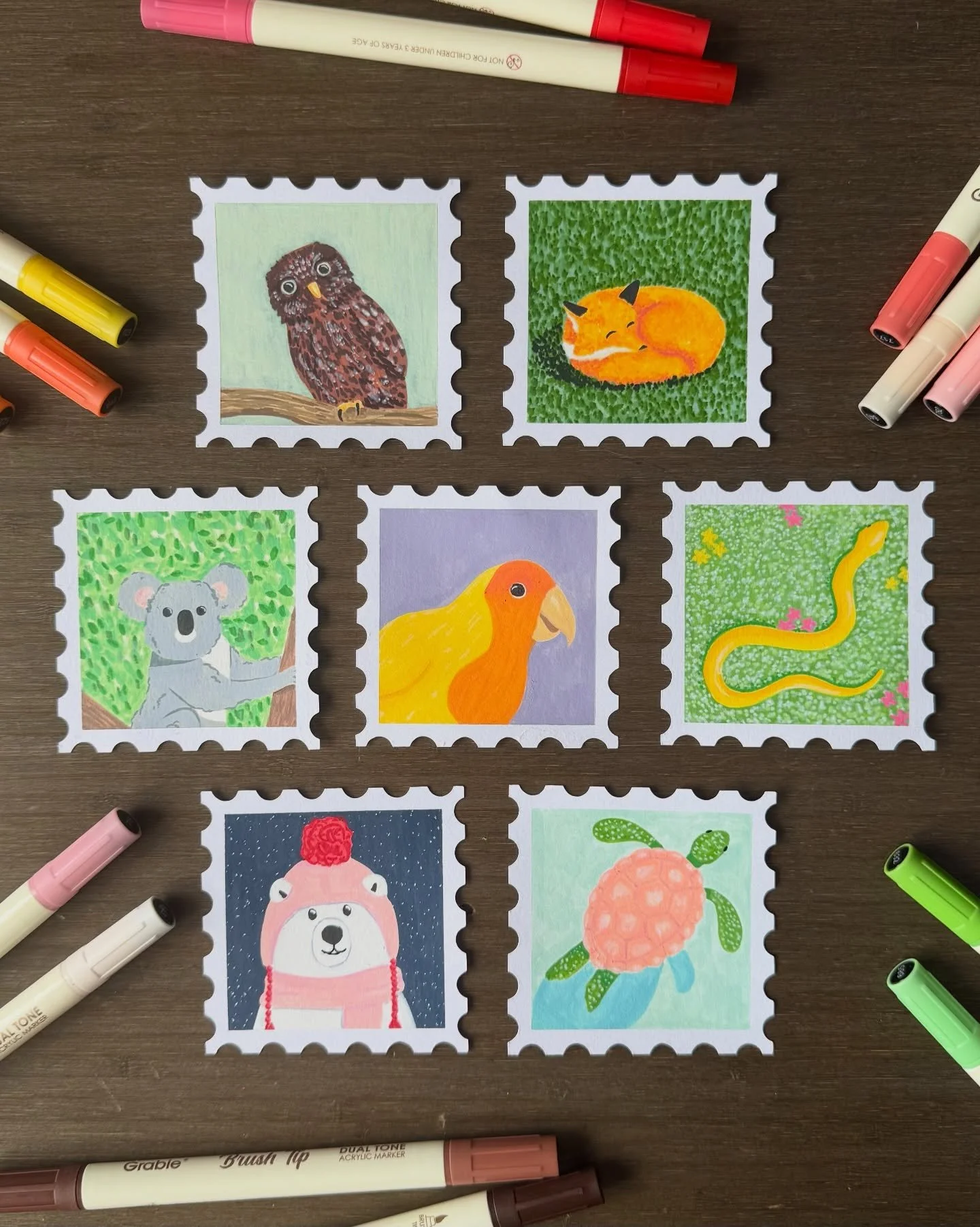 Week 5 of 75 Art with @gennablackburn complete! 

I get nervous when I try and draw animals which is kind of funny because I have done a fair amount of them. The first big illustration project I did was A-Z animals about 18 months ago. It is so crazy