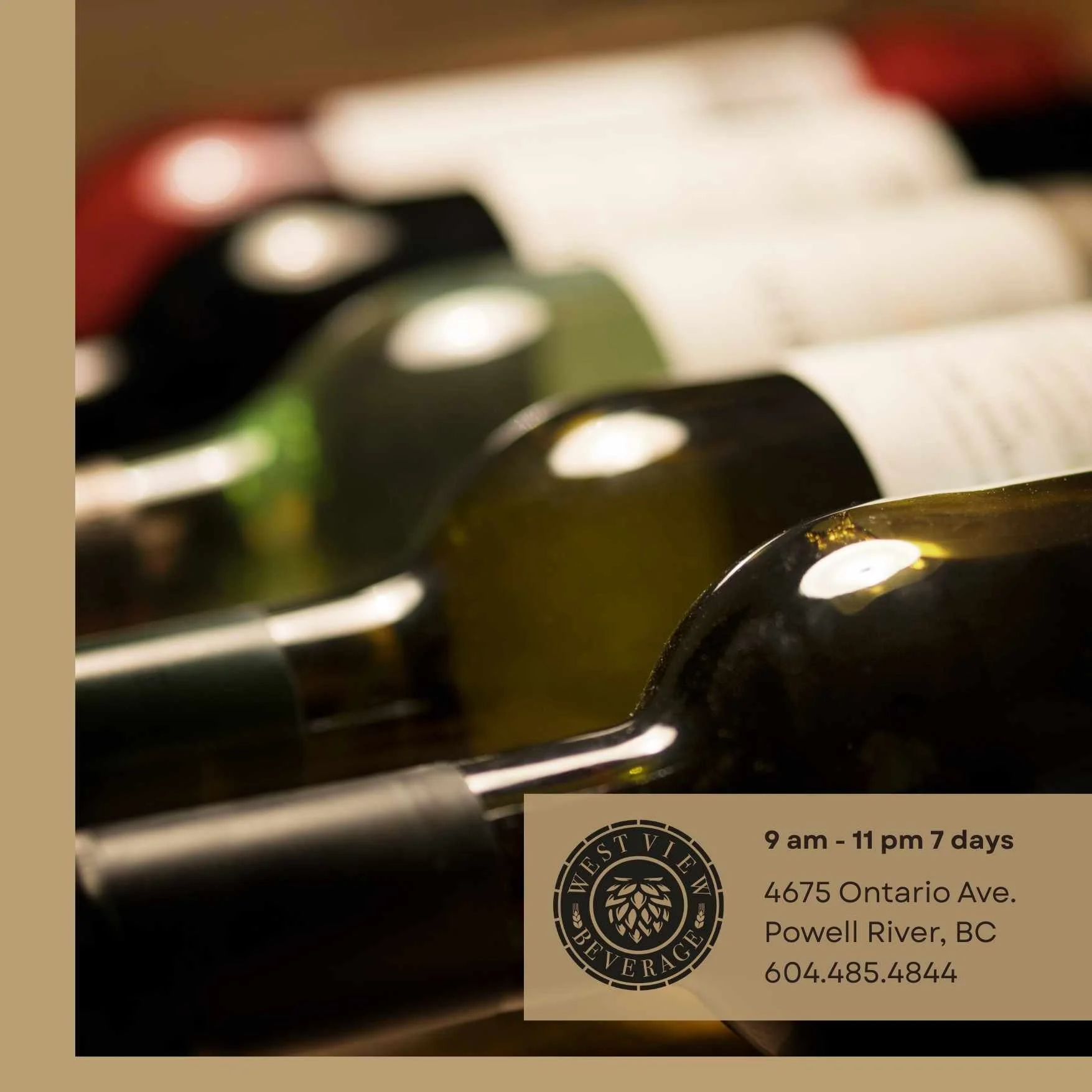 When it's Saturday and Wine is on your mind...
Visit Westview Beverage for a great selection of wine, beer and spirits!
Open 9 am - 11 pm 7 days/week!