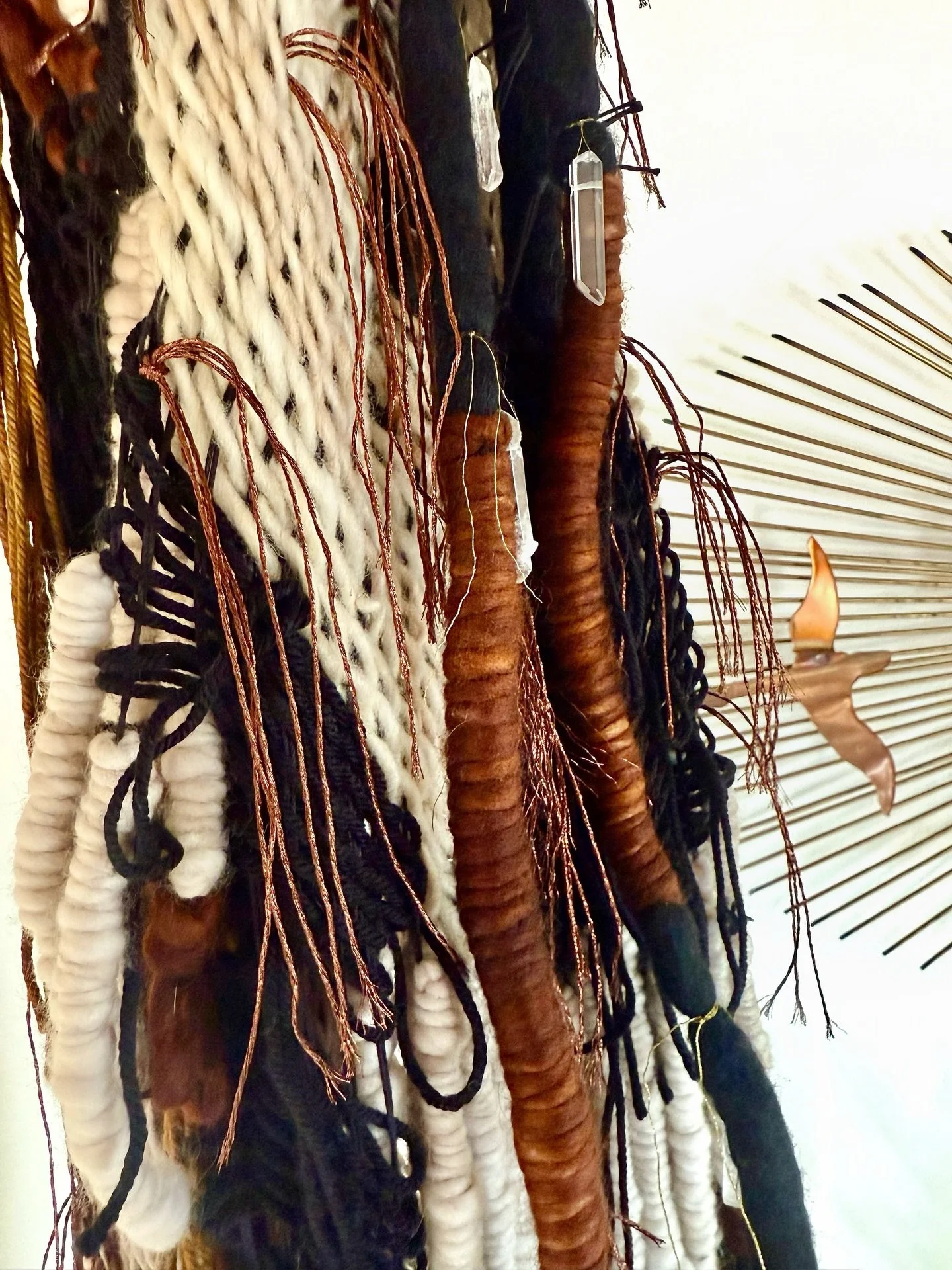 Here is another detail shot of &ldquo;Nocturnal Mystery&rdquo; as well as my cute little studio assistants.