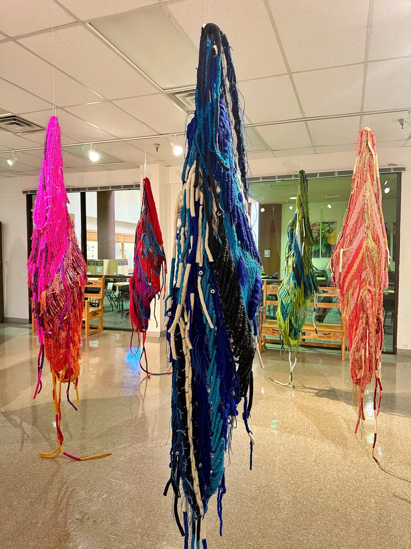 I had the incredible honor of teaching a weaving demo at @unmgallup last week to accompany my solo show &ldquo;Eclosion&rdquo;. We had an amazing turnout and everyone was so warm and engaged. I met so many wonderful people and I will cherish the expe