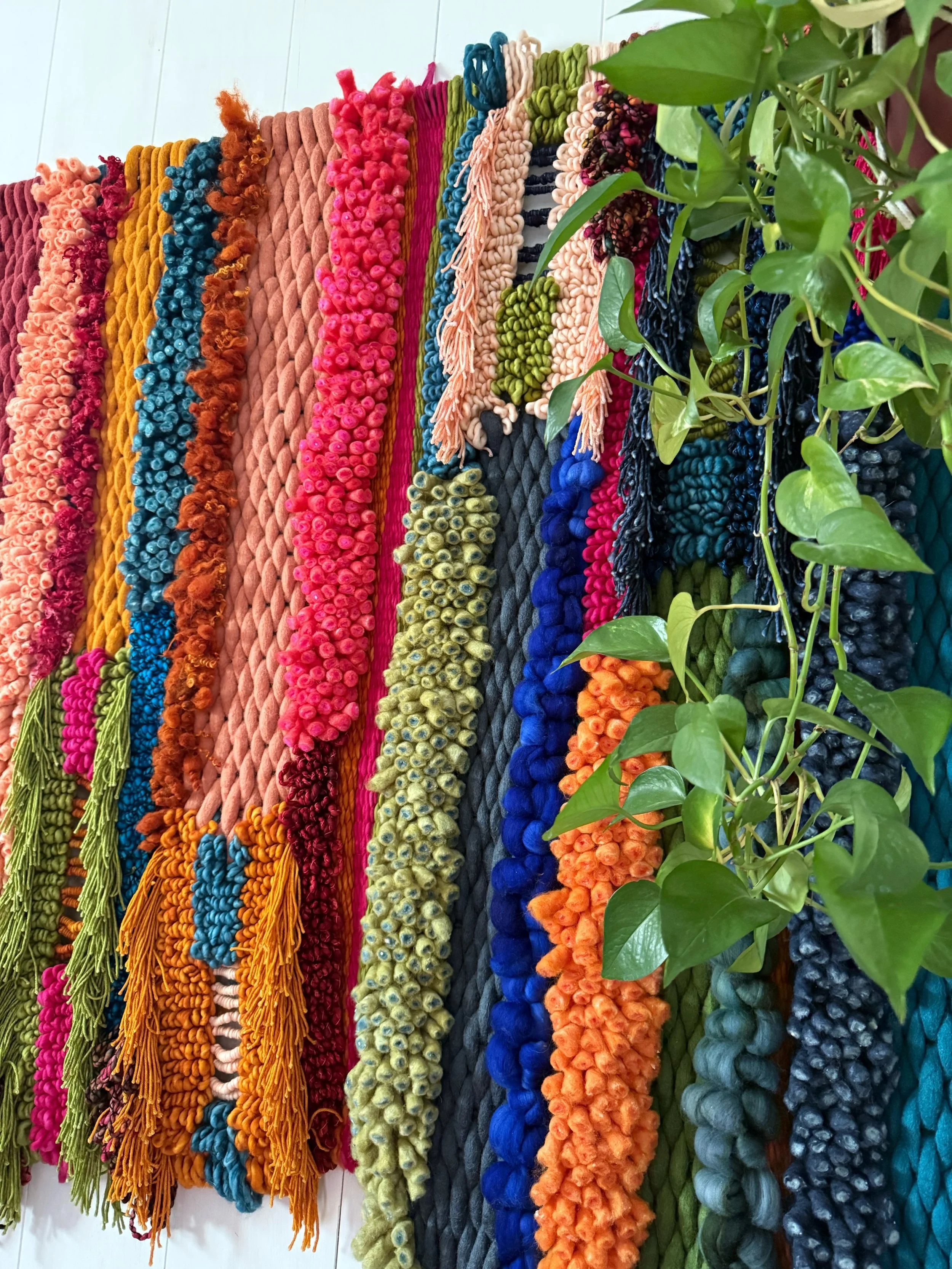 I am keeping this babe for a while&hellip; but so many weavings will be available at 10am on Saturday at heavily discounted rates! Need to make some room!