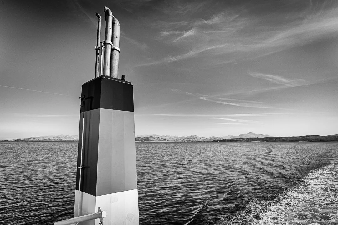 Top of a ferry funnel heading to Mull-Mike Dick Photography.jpg