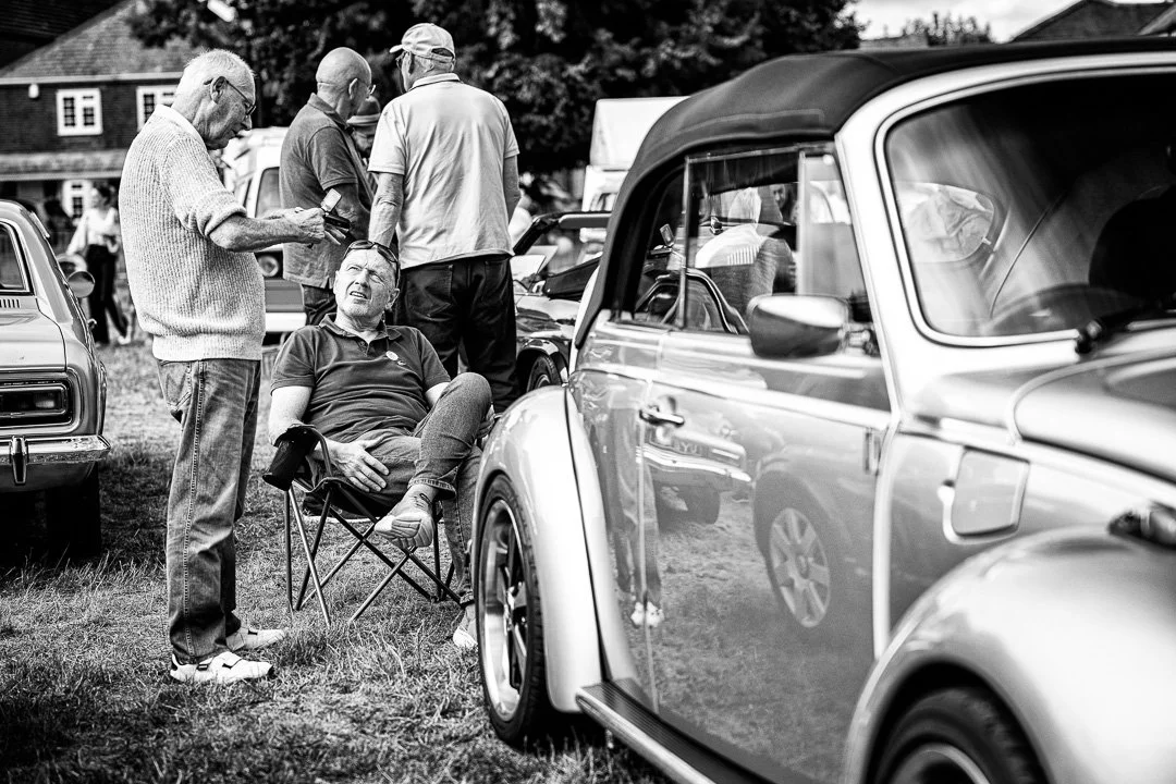 Two men chat about cars at the Redbourn Classic Moror Show.jpg