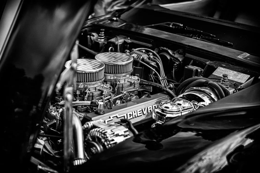 A closeup of a classic Chevrolet engin.jpg