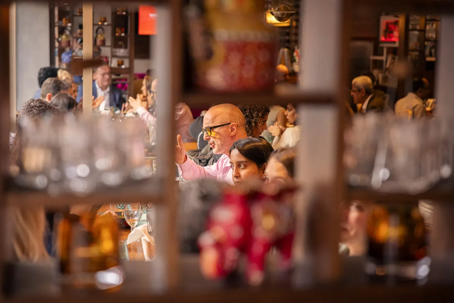 Networking, conversation and curry, photographing the Small Business Hub lunch at Infuse, St Albans