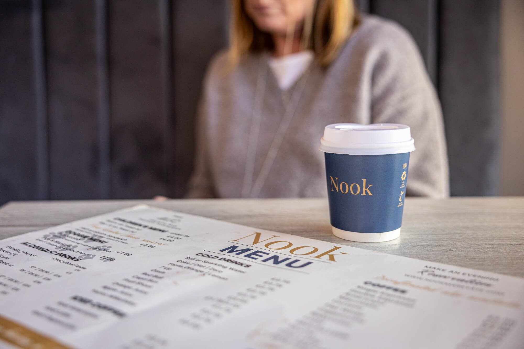 A coffee menu.