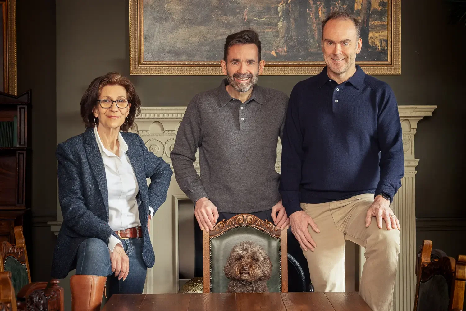Corporate team portrait for Drake & Co, photographed at Saint & Sinner pub in St Albans by Mike Dick Photography