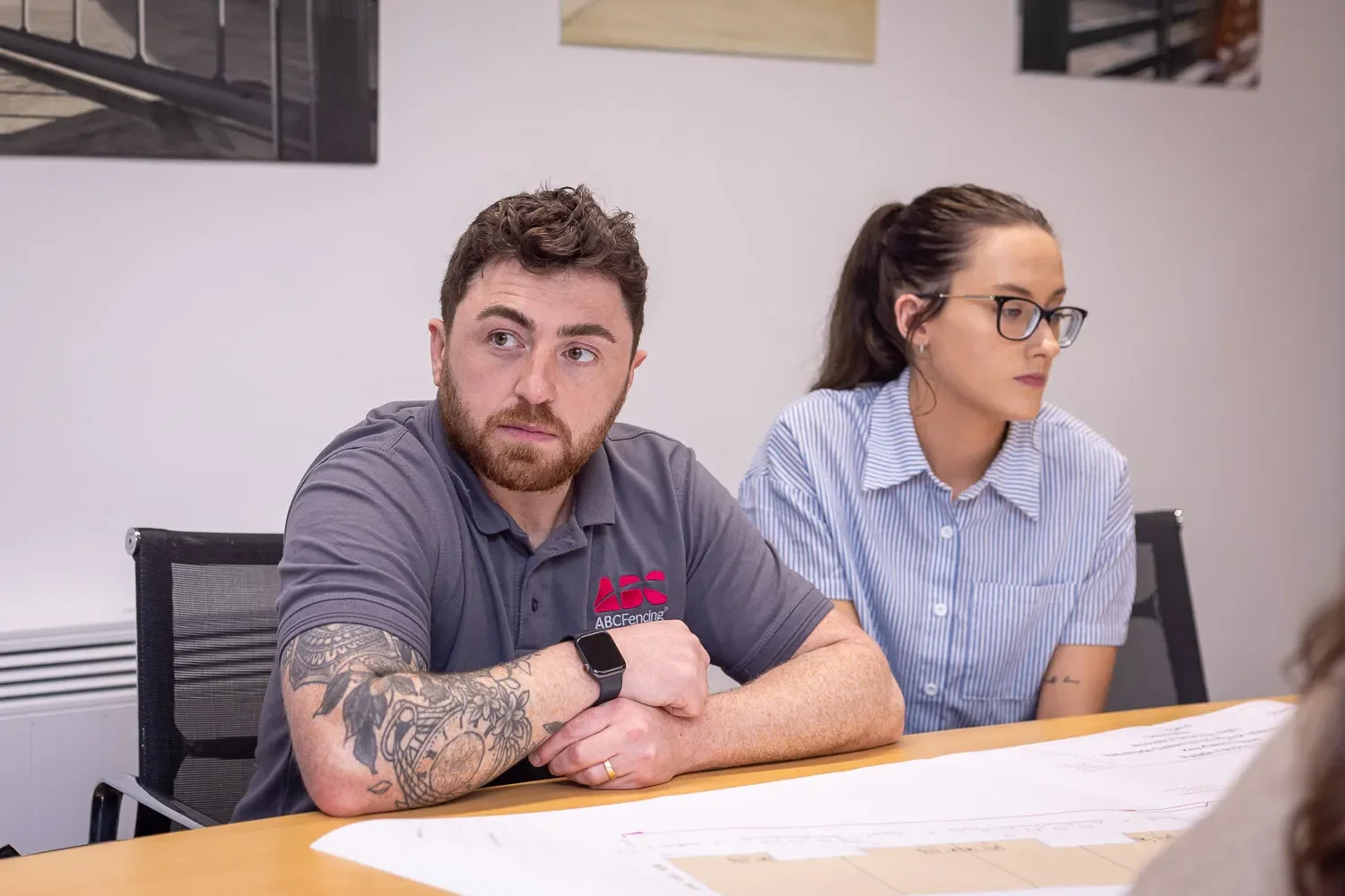 ABC Fencing team meeting, documentary business photography St Albans