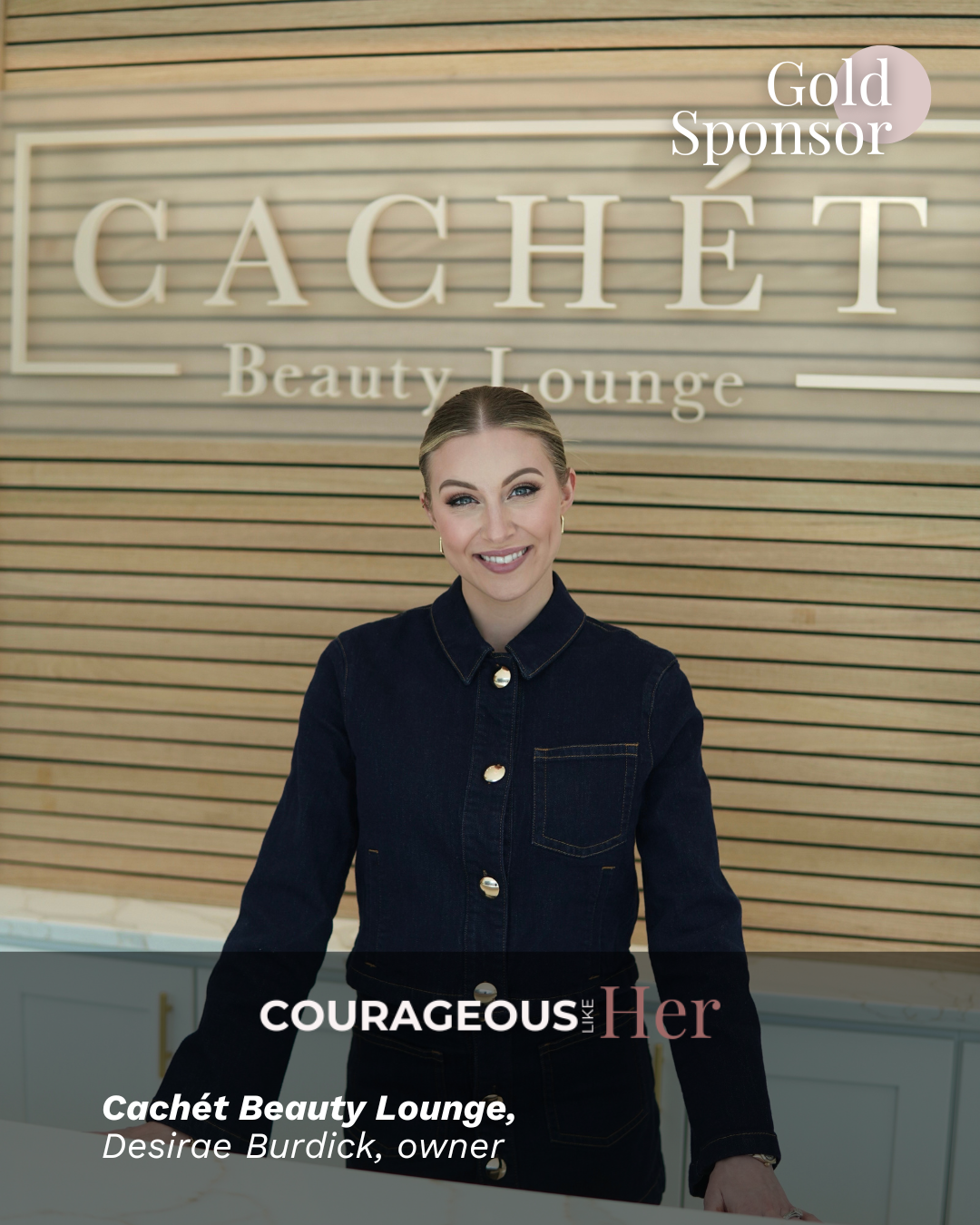 Cachet Beauty Lounge  proud Gold Sponsor for Courageous Like Her Women's Business Conference 2026