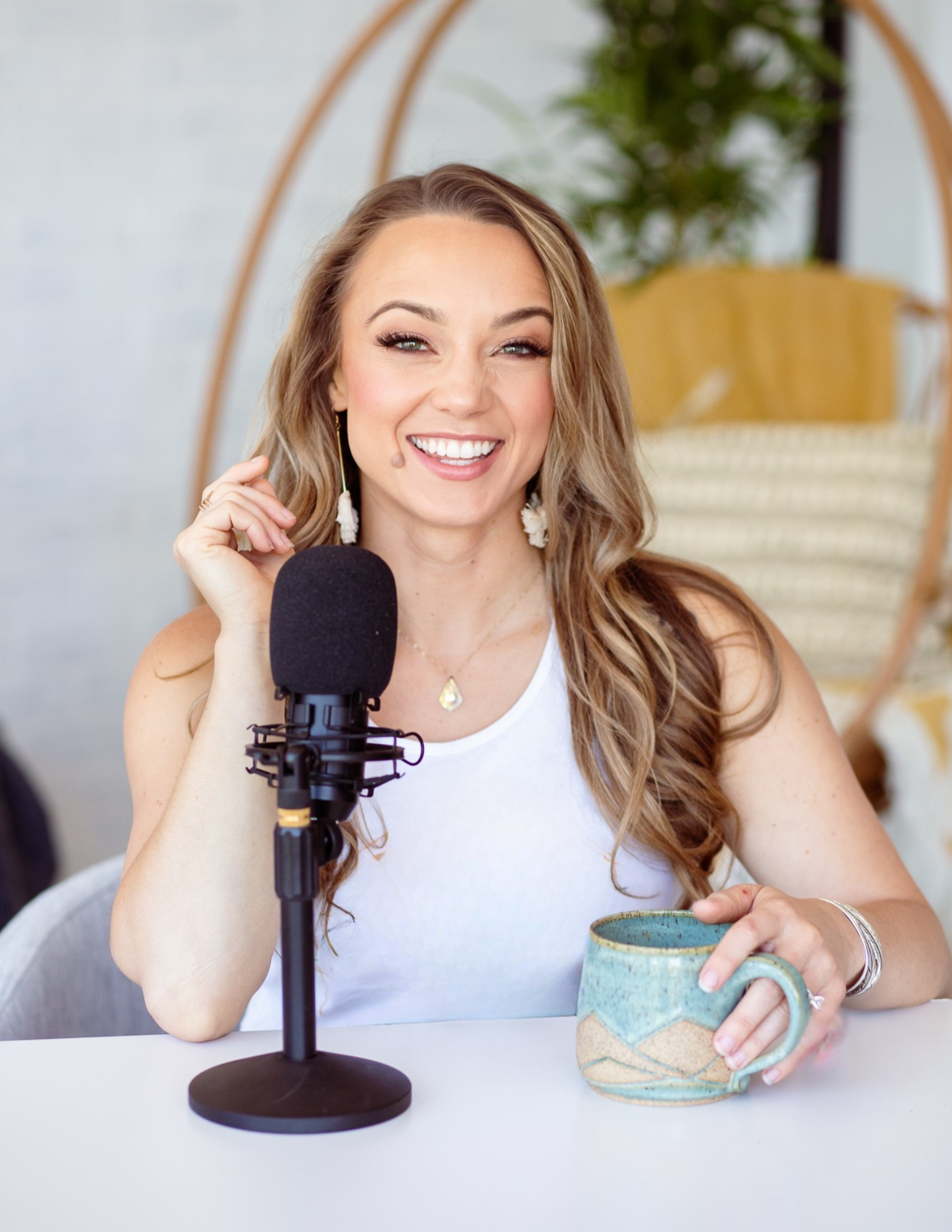 Meghan LeBlanc speaking at women's business conference
