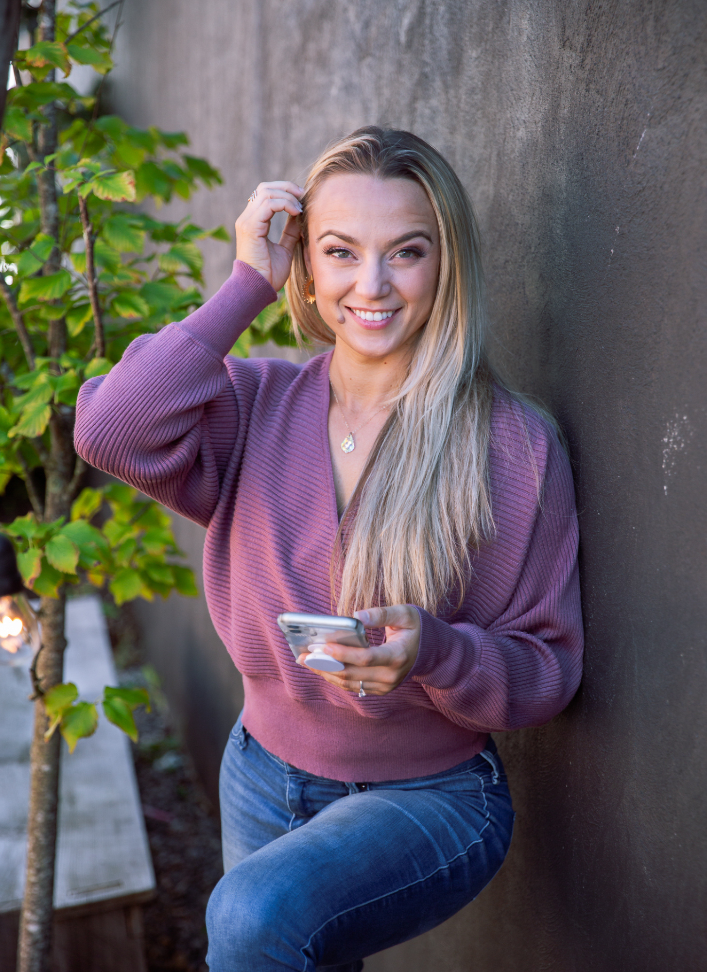 Meghan LeBlanc presenting at Courageous Like Her women's business conference