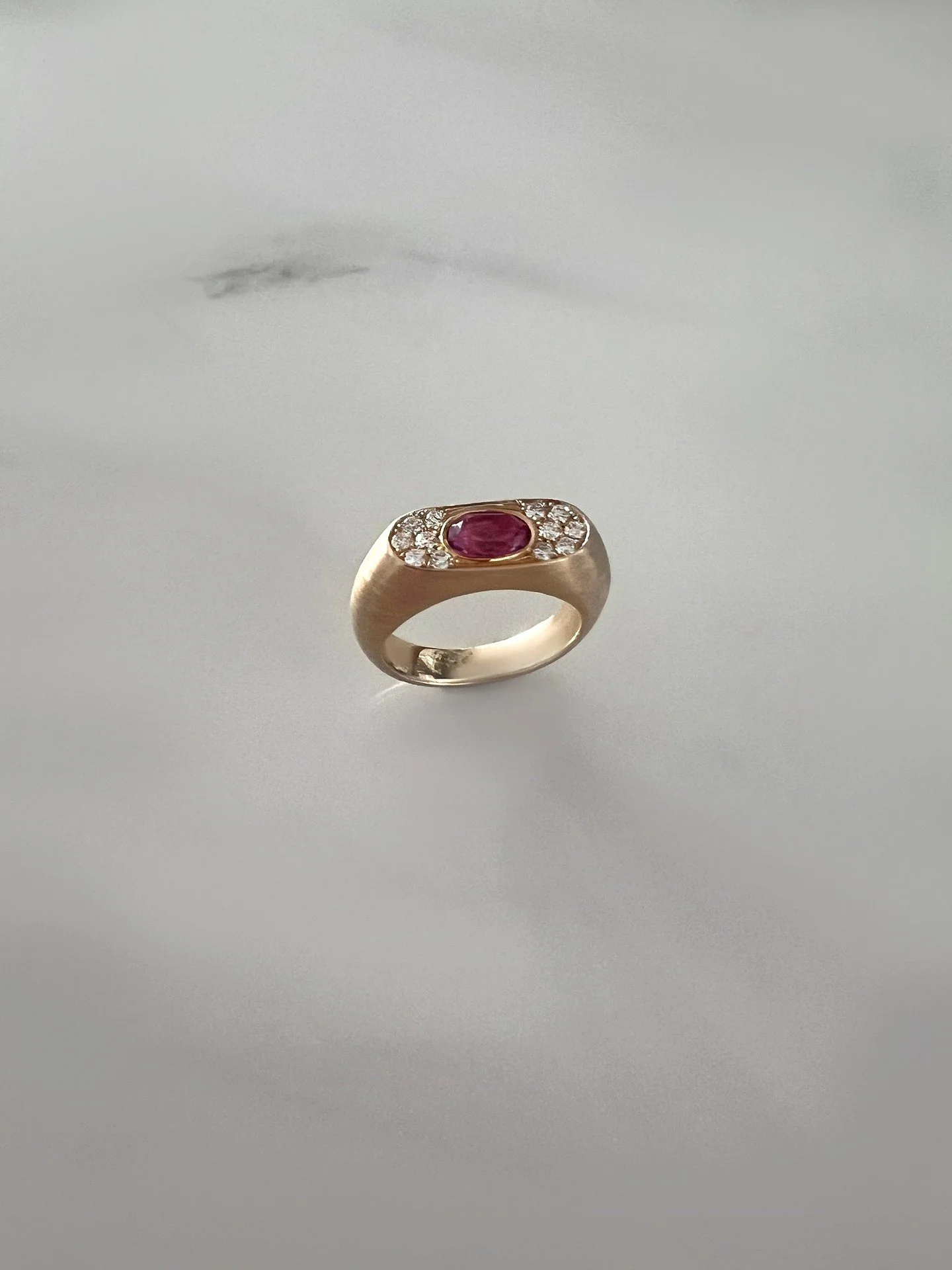 A ring for the smallest finger, yet perhaps the most personal.

Historically, the pinky has been a place for quiet declarations &mdash; worn not for others, but for oneself. A gesture of independence, of identity, of self-trust.

At its center, a pin