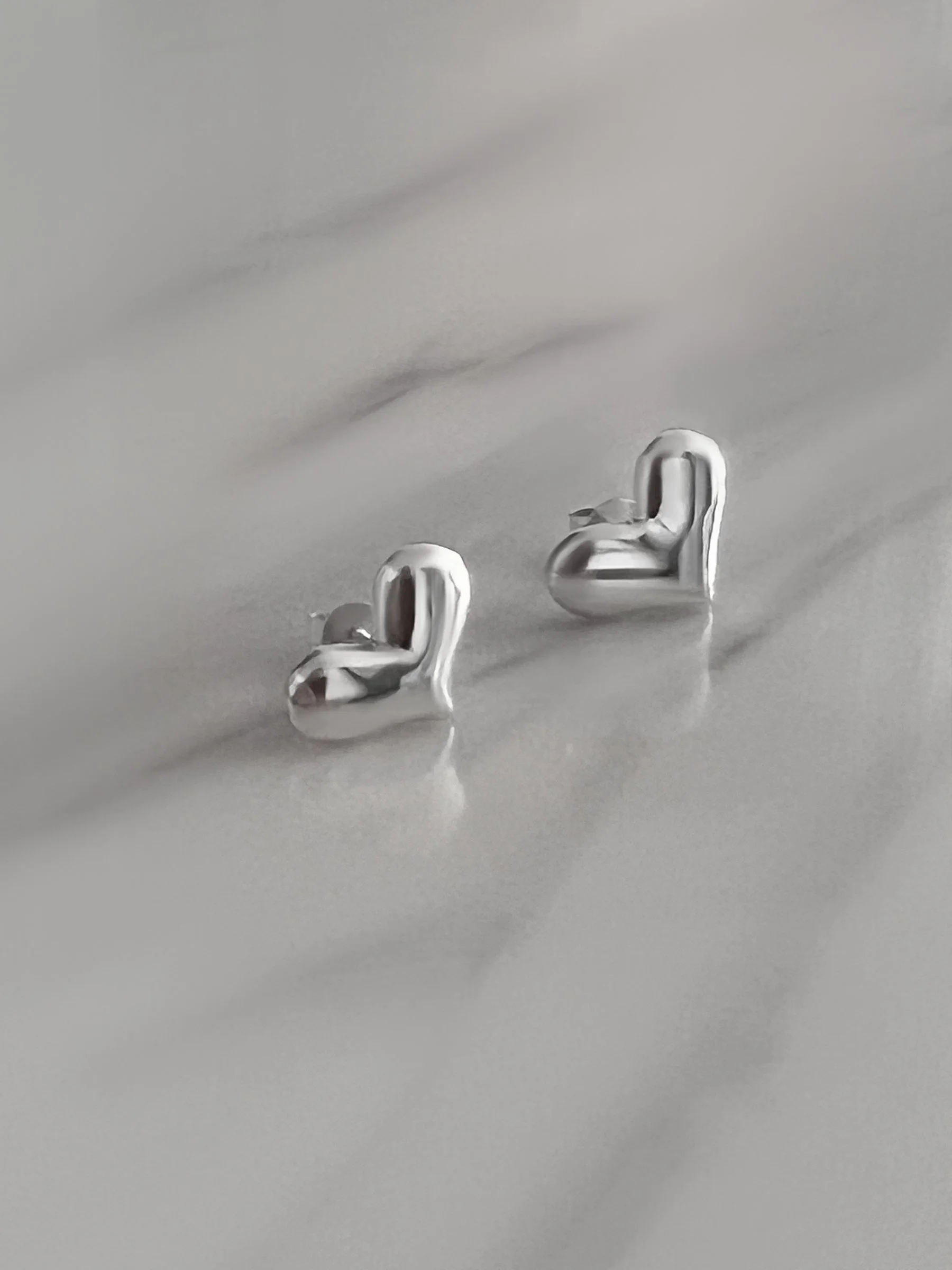 Hefty Heart Earrings