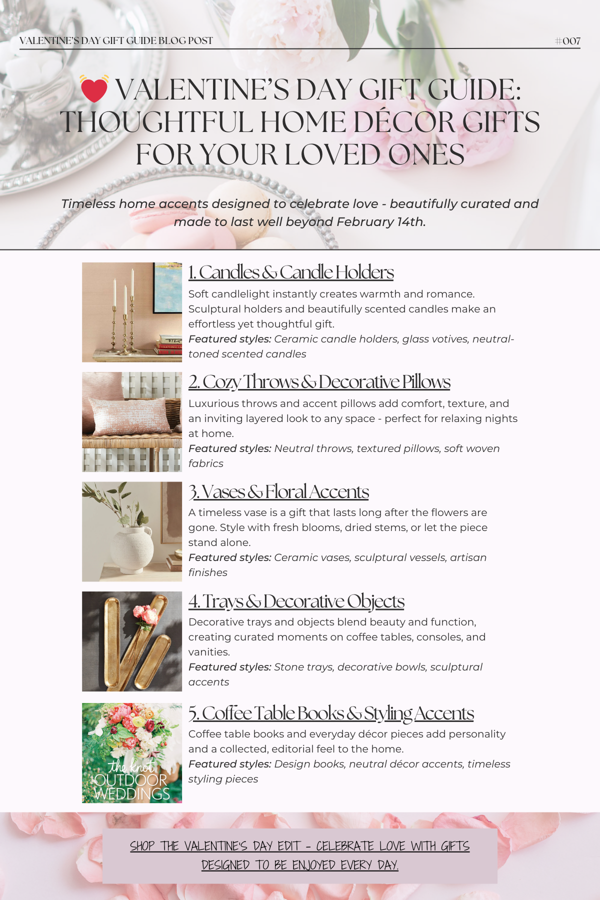 Valentine’s Day Gift Guide: Thoughtful home Decor Gifts