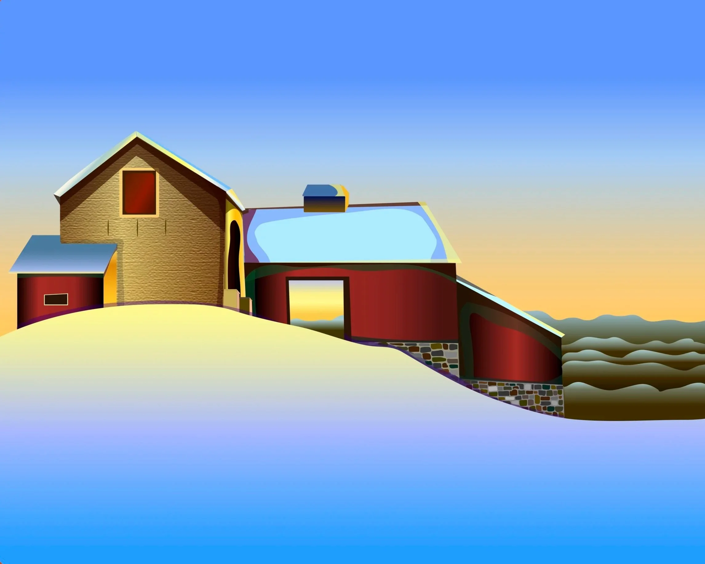 based off of painting 'Unity' by Micheal Fratrich Frat