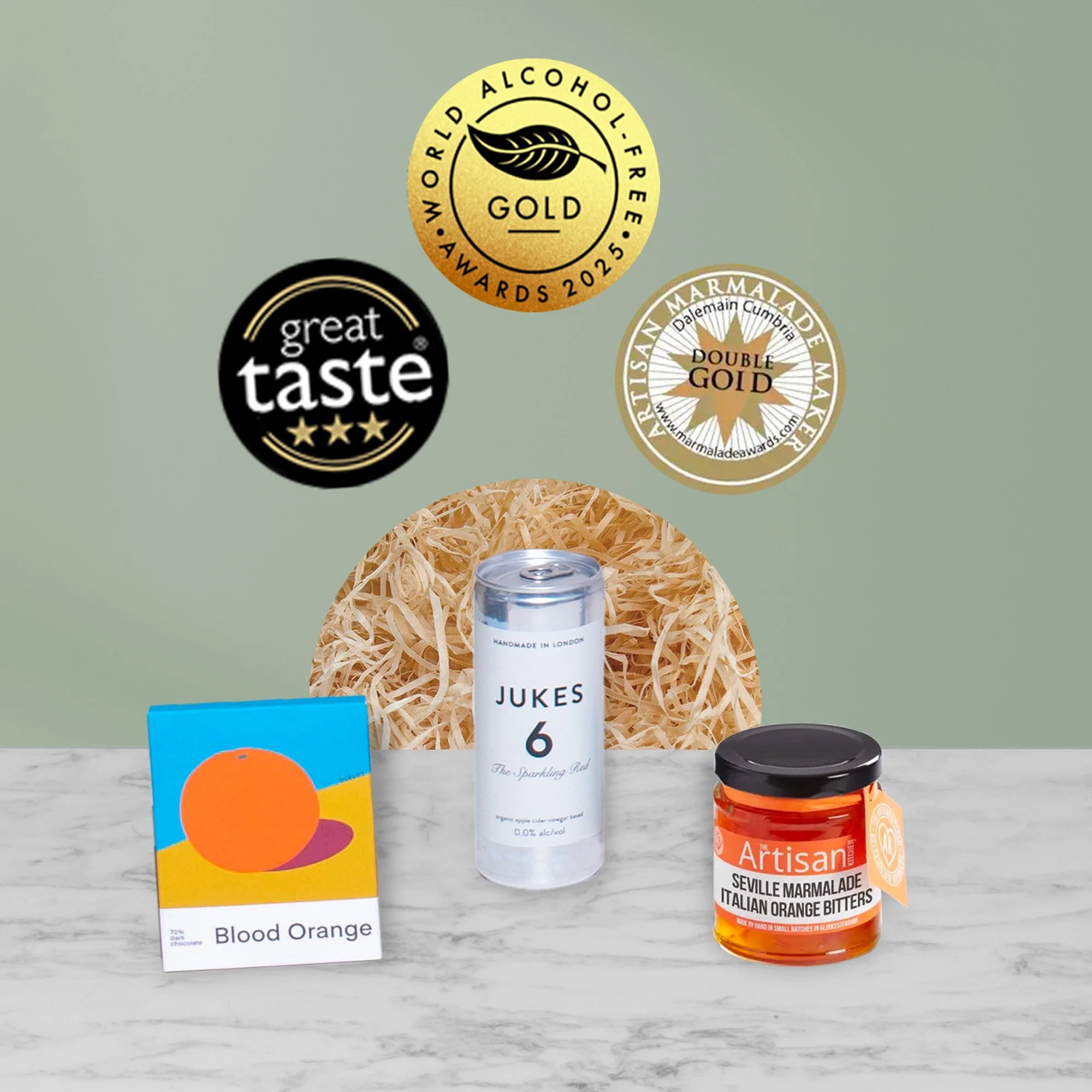 Award-winning artisan food and drink products featured in Whisk corporate hampers.