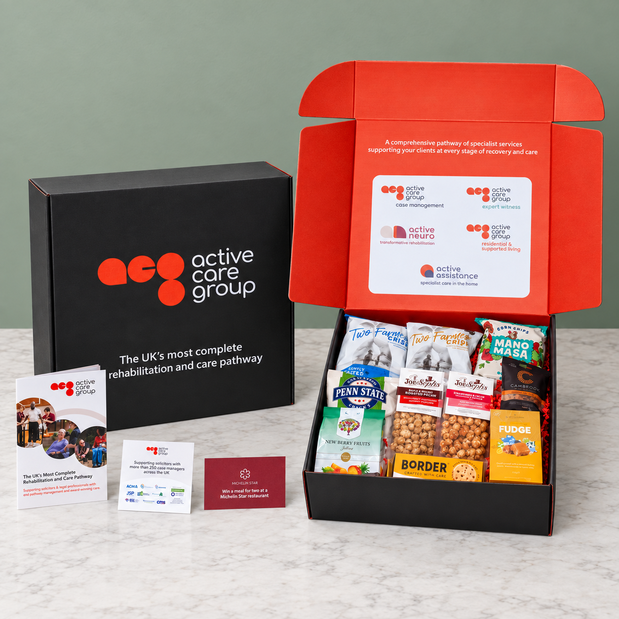 Custom full colour printed gift box with printed elements