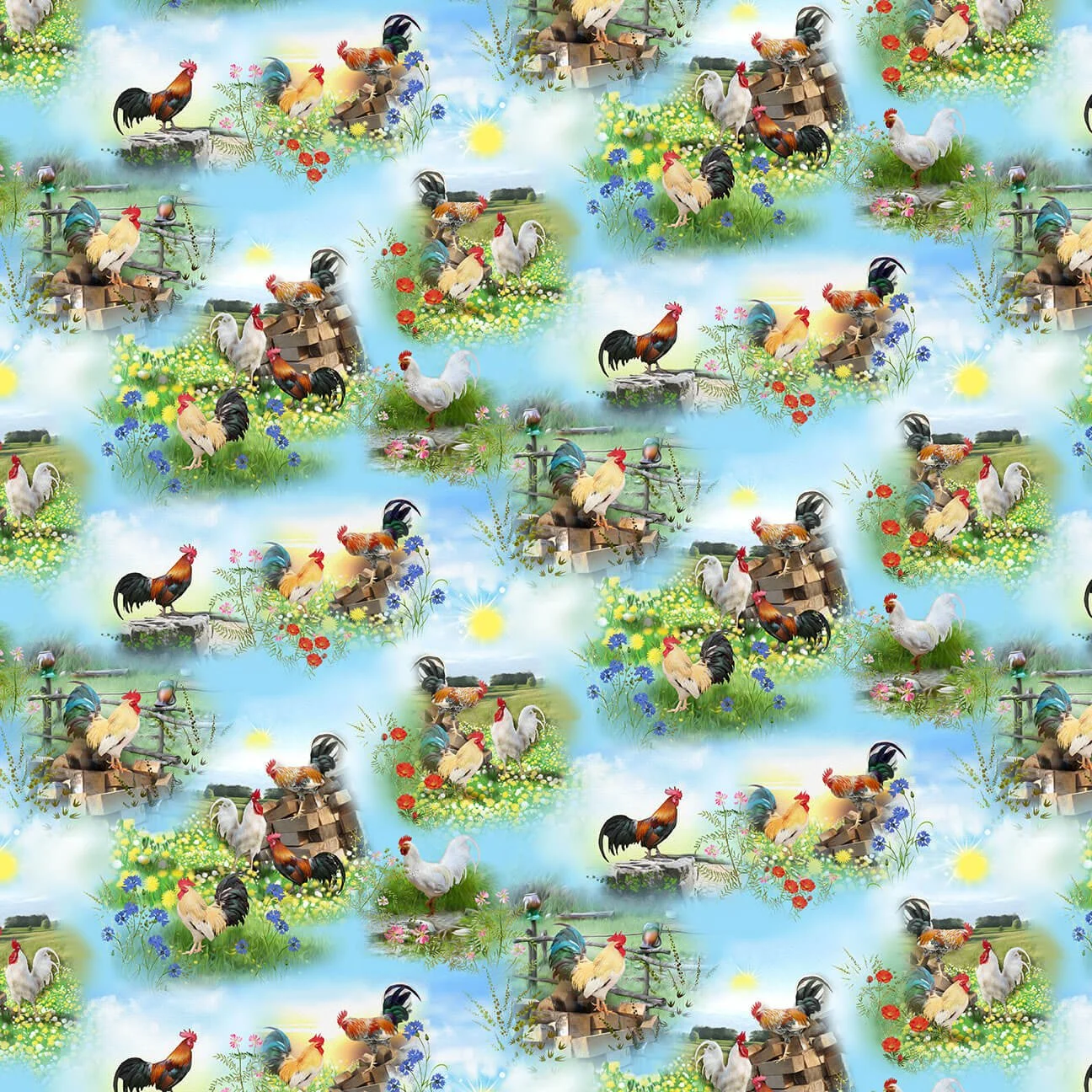 Chick and Rooster Scenes