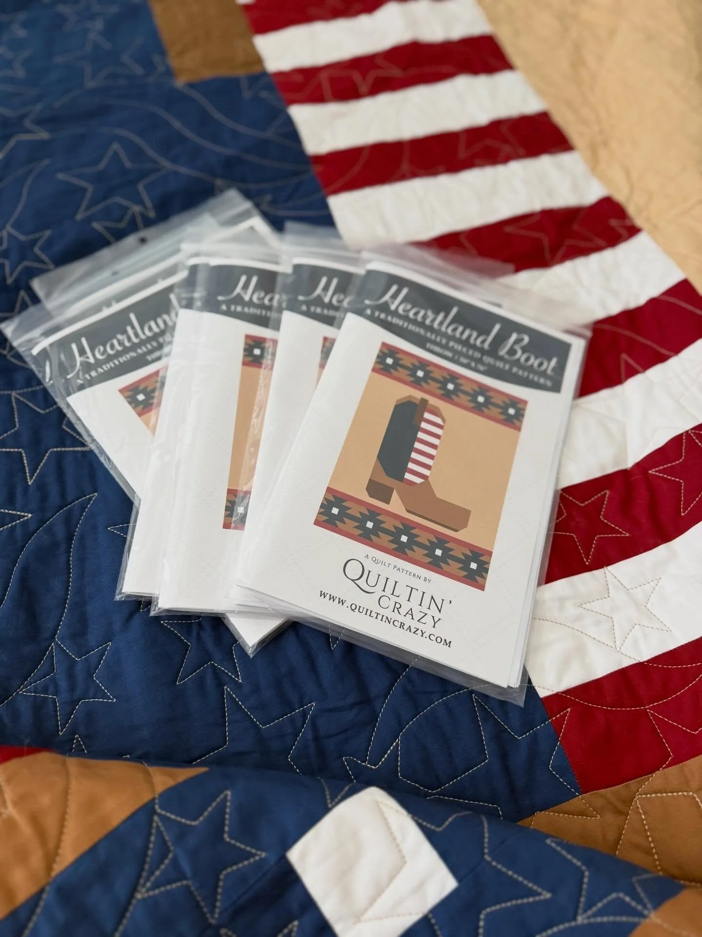 Quilt Shop Owners! Did you know we also sell wholesale? You can grab your printed wholesale copies of Heartland Boot directly from us or on @faire_wholesale. 

⭐️ On QuiltinCrazy.com - Click the wholesale link, fill out the form and we will email you