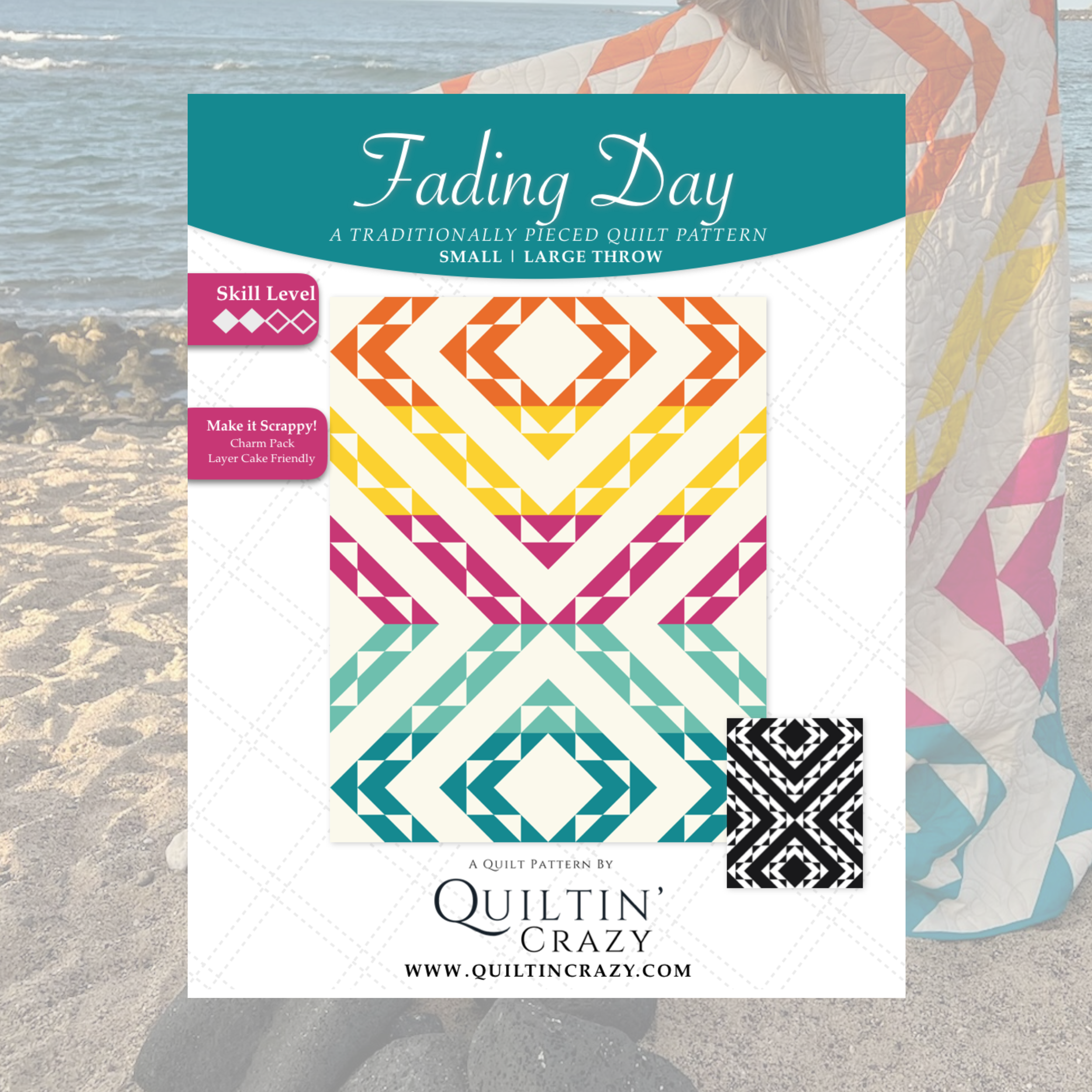 Fading Day Printed Quilt Pattern