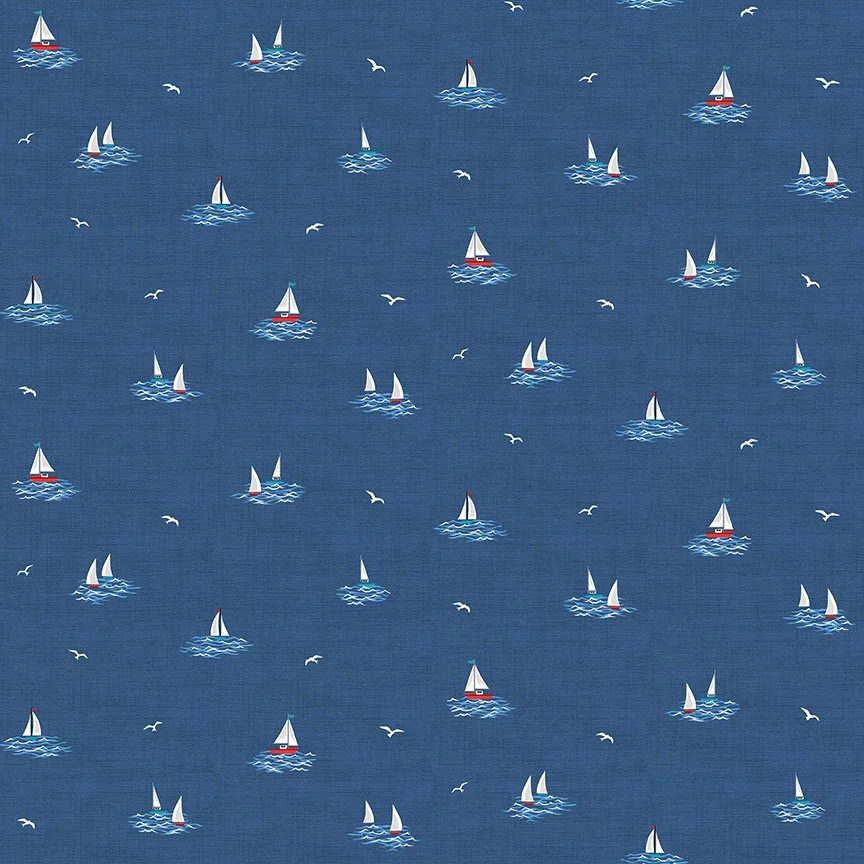 Small Boats on Dark Blue