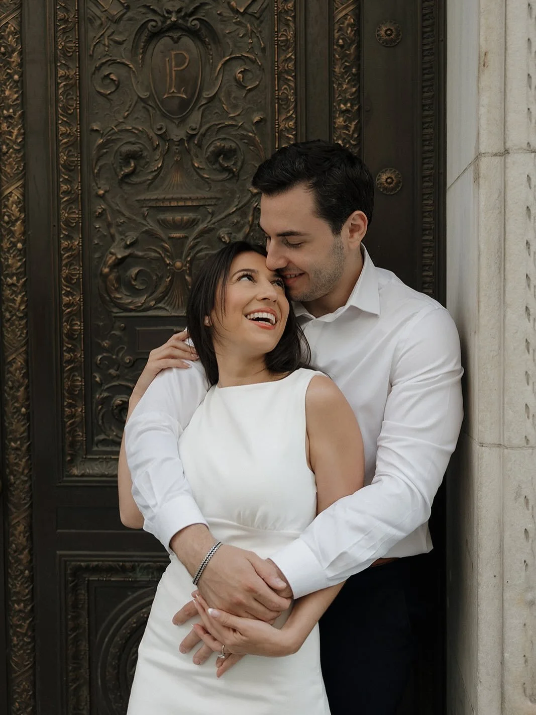 Congratulations to @aliirrr &amp; Eric who just used these sweet pics to announce their 2026 wedding 🤍✨🥲
. 
.
Love walking around the city with y&rsquo;all capturing your joy! 
.
.
.
.

#nycengagementphotographer #lovestory #nycweddingphotographer 