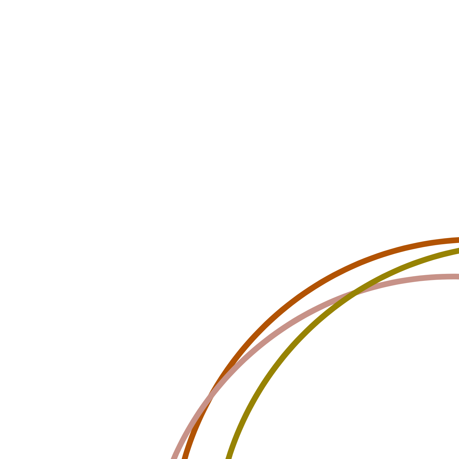 Colorful curving lines on a black background.