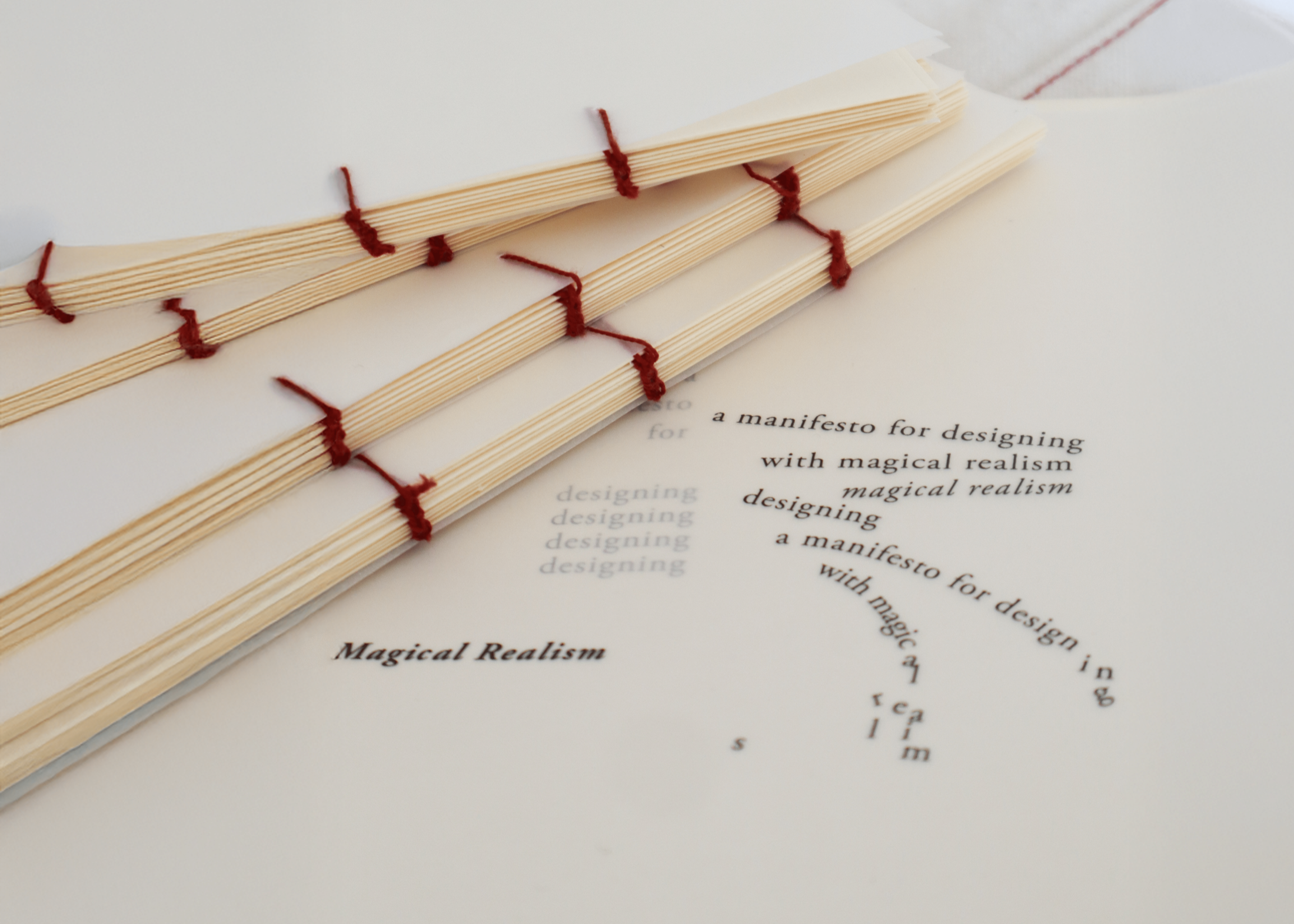 Print design / hand-sewn binding