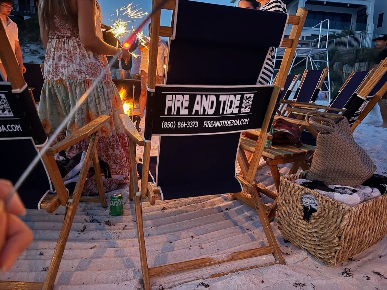 Fun times by the fire 🪄 ✨ #beachbonfire #30anights #familybeachtrip #springbreak #visitflorida