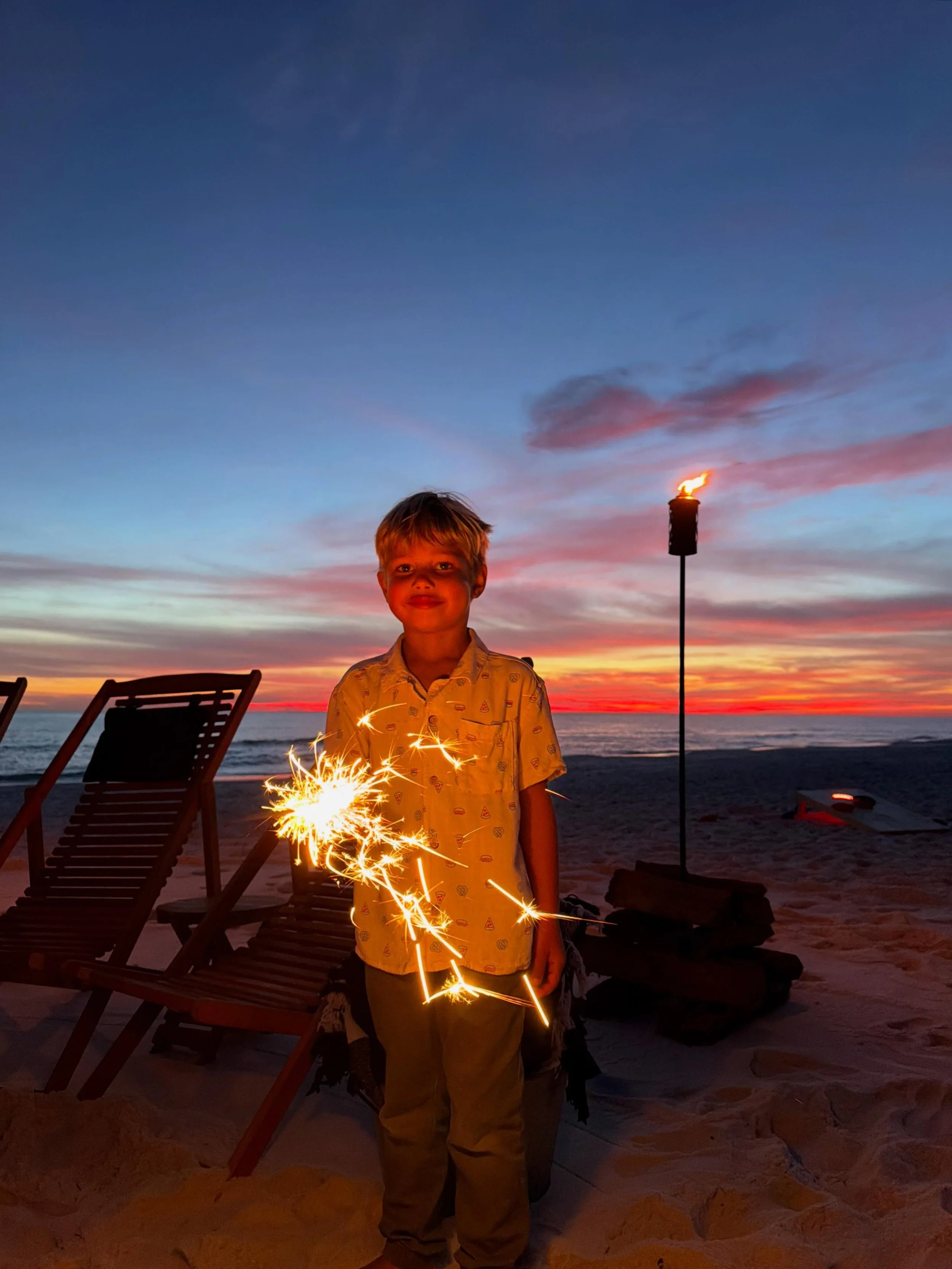 Happy Memorial Day from Fire &amp; Tide! 🪄✨🎇 #memorialday #happymemorialday #beachbonfire #beachbonfire30a #florida