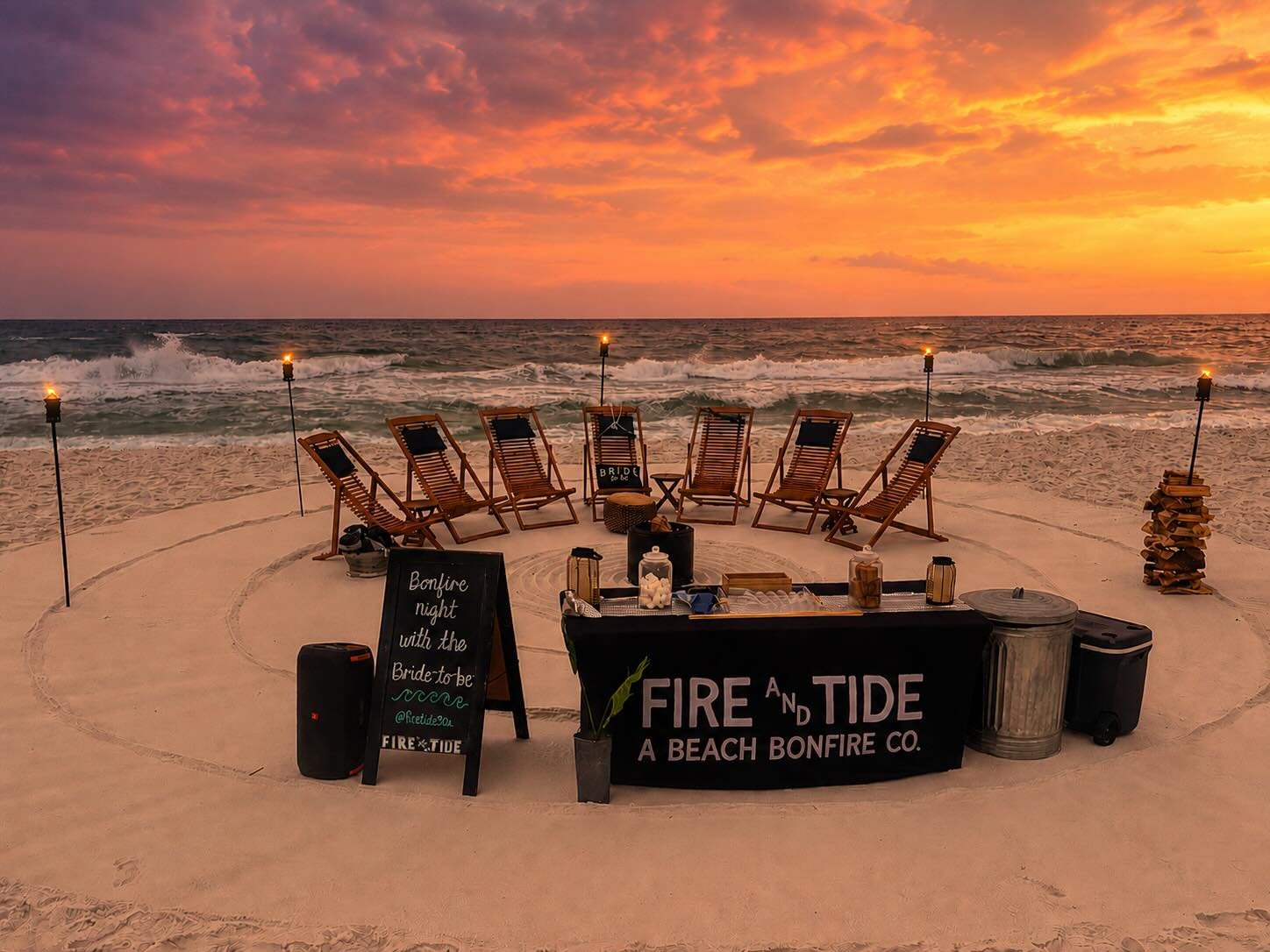 Oh, what a night! 🔥 🌅 ✨ #beachbonfire30a #summernights #ohwhatanight #beachnights #30a