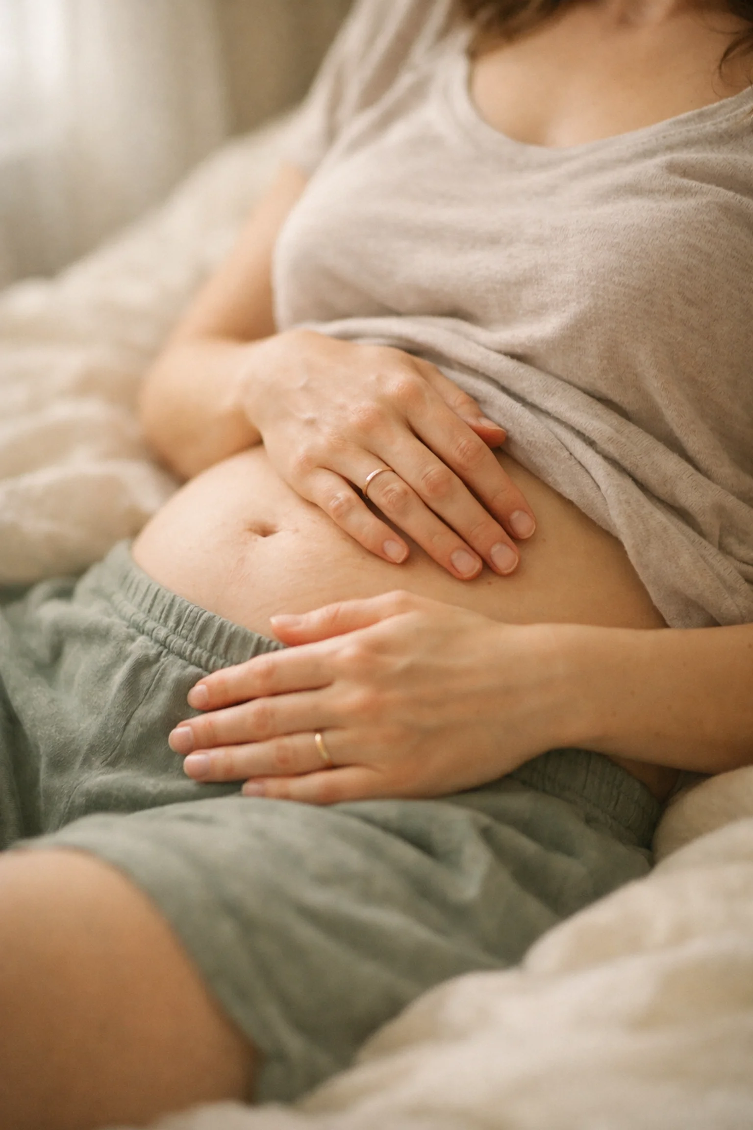 Birth mother experiencing postpartum recovery in NYC after relinquishment.