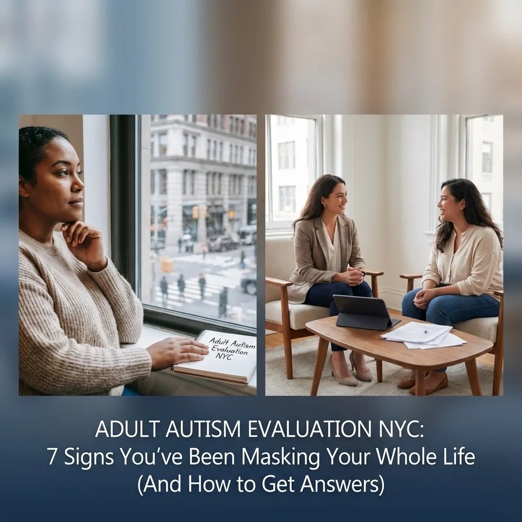A woman in NYC reflecting on lifelong masking and the need for an adult autism evaluation.