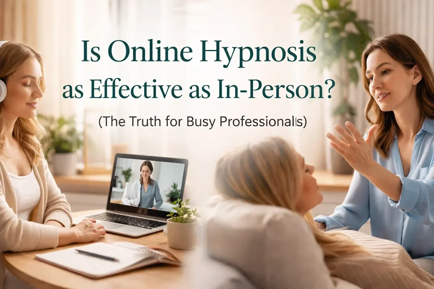 Is Online Hypnosis as Effective as In‑Person? (The Truth for Busy Professionals)