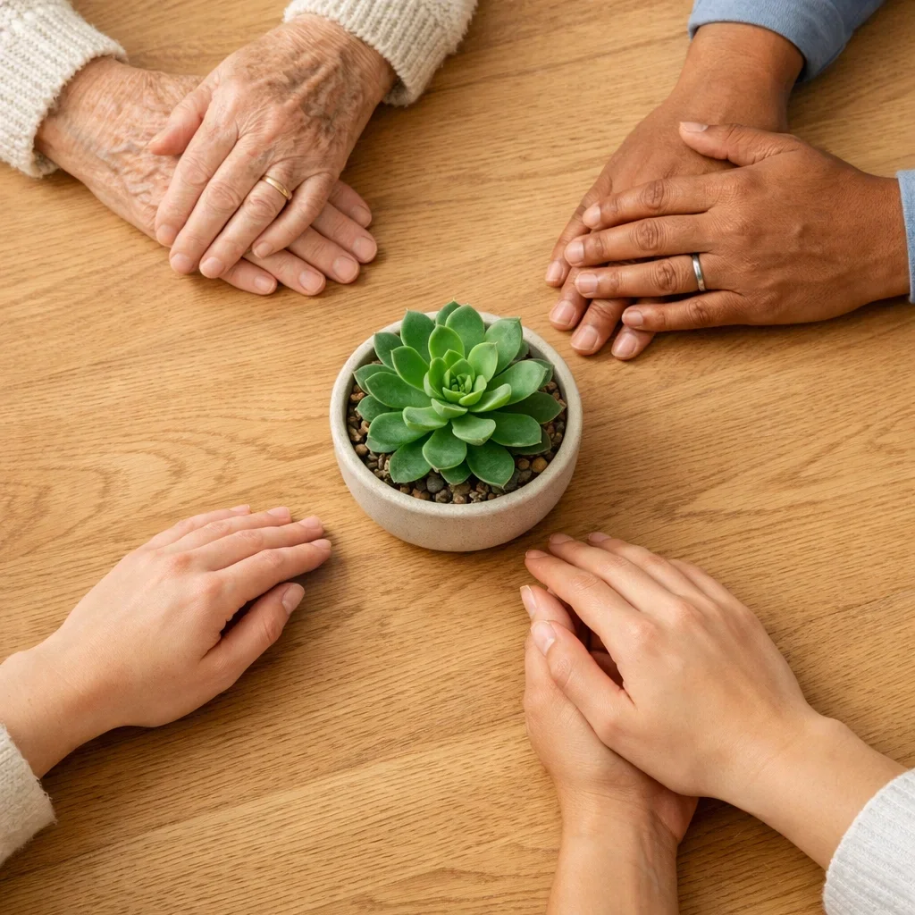Symbolic representation of the adoption triangle highlighting the importance of birth mother support