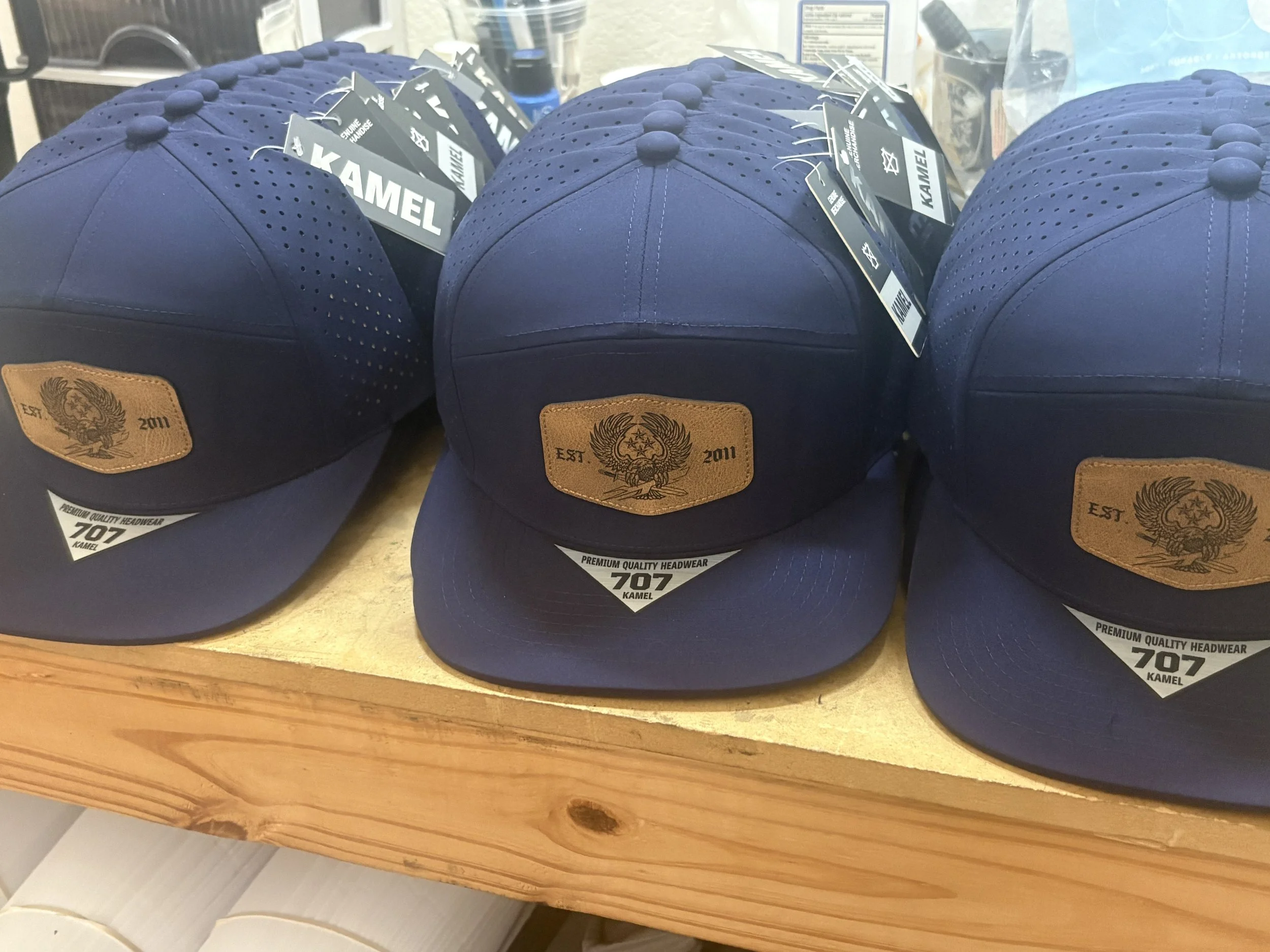 Custom Leather Patch Hats
