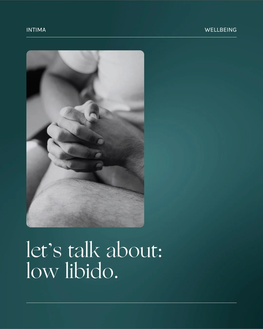 Let&rsquo;s talk about something a lot of people don&rsquo;t talk about &mdash; low libido.
It&rsquo;s easy to assume a low sex drive means &ldquo;you&rsquo;re just not in the mood,&rdquo; but there&rsquo;s usually more going on beneath the surface.

