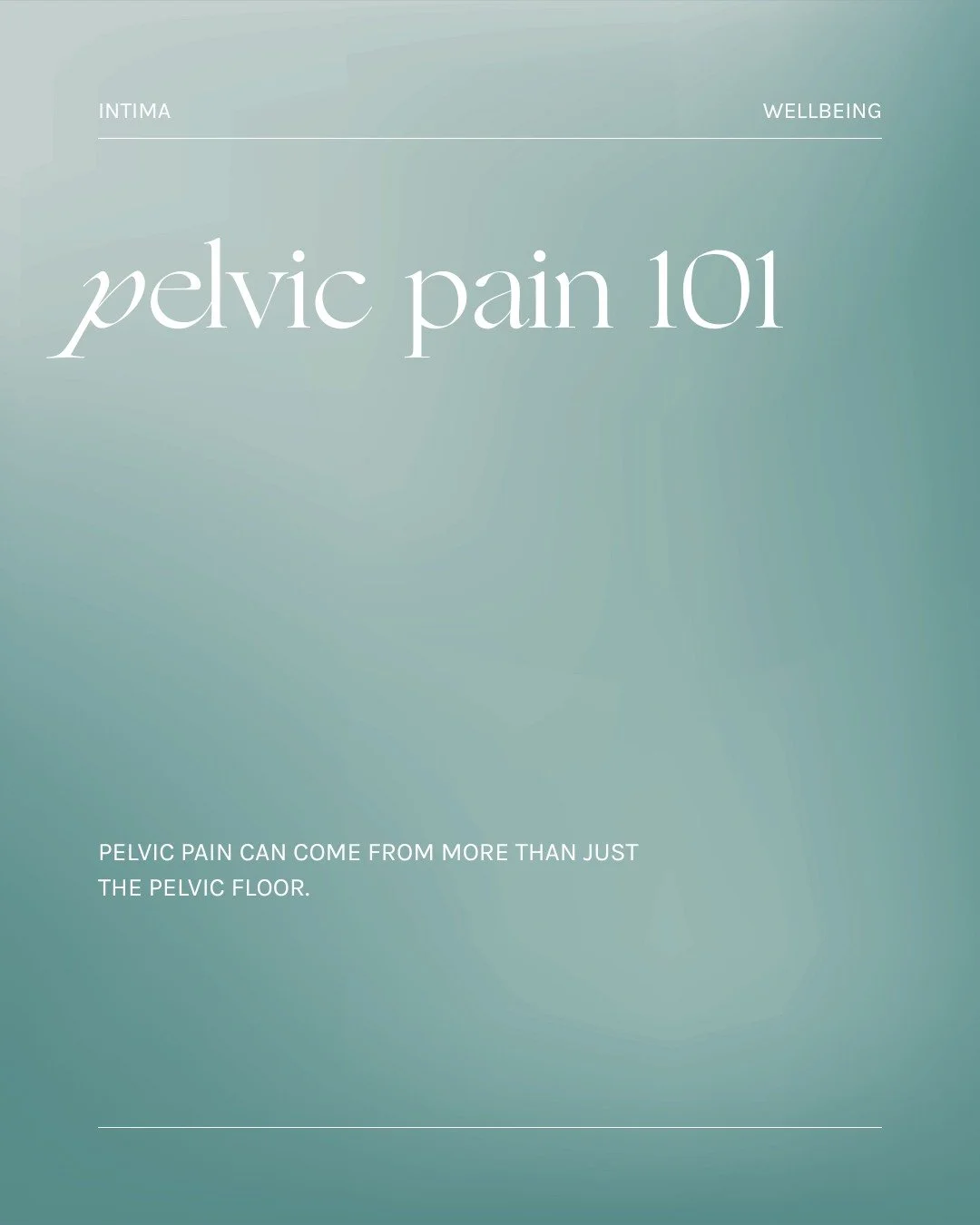 Pelvic pain isn&rsquo;t always caused by what people think.

 It&rsquo;s not &ldquo;just your period,&rdquo; &ldquo;just stress,&rdquo; or &ldquo;just how your body is.&rdquo;
 There are many lesser-known factors that can contribute to pelvic discomf