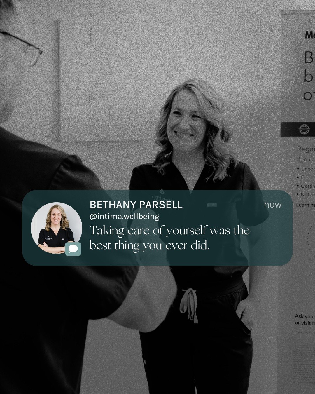 One day, you&rsquo;ll look back and be grateful you started taking care of yourself.

Your health, your comfort, and your confidence deserve attention, and sometimes the first step is simply starting the conversation.

At Intima Wellbeing, we believe