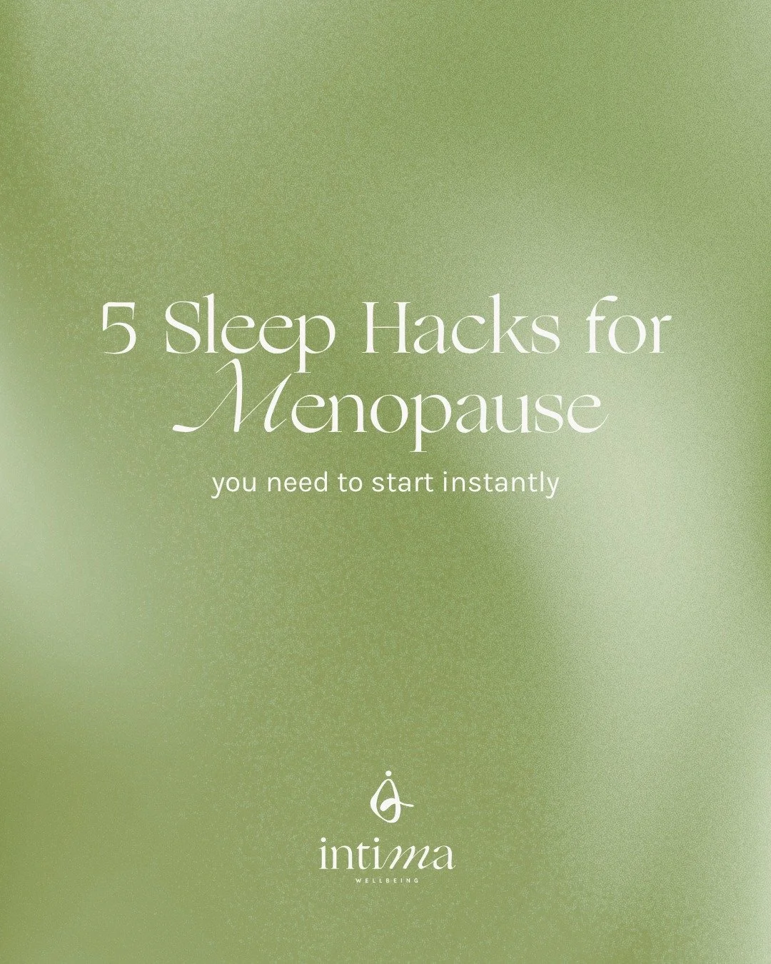 Menopause doesn't have to mean sleepless nights. 🌙

Hormonal shifts can make sleeping miserable, but small changes to your environment and routine can make a real difference. Start these 5 sleep hacks instantly. 

✨ Struggling with sleep during peri