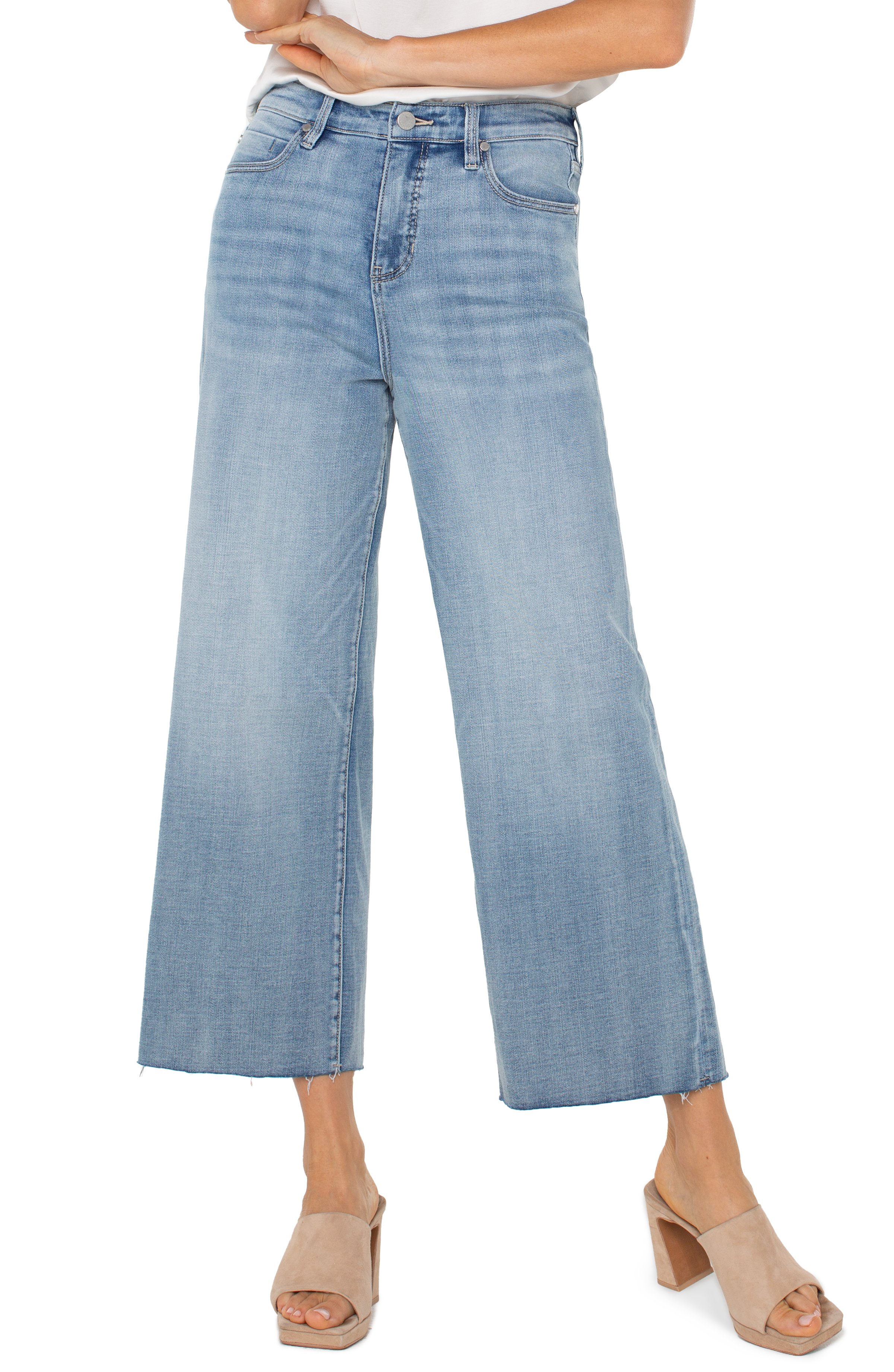 LIVERPOOL STRIDE HIGH RISE CROPPED JEANS