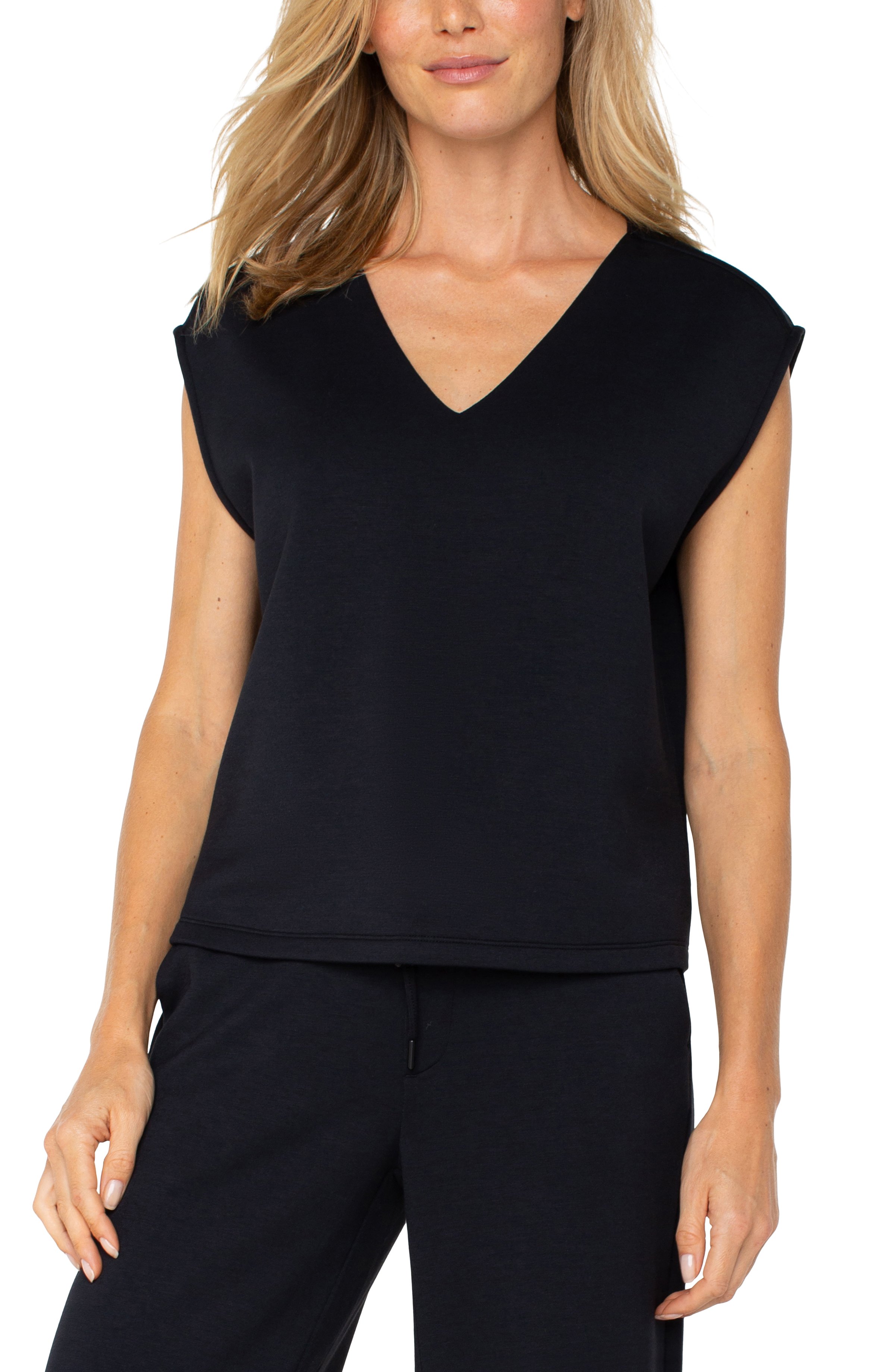 LIVERPOOL DOLMAN V-NECK TOP
