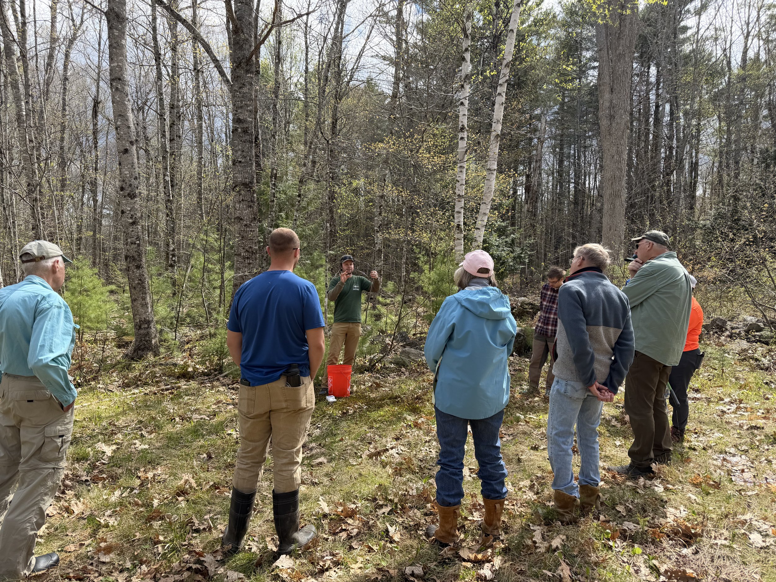 Attendees gather for live stake presentation