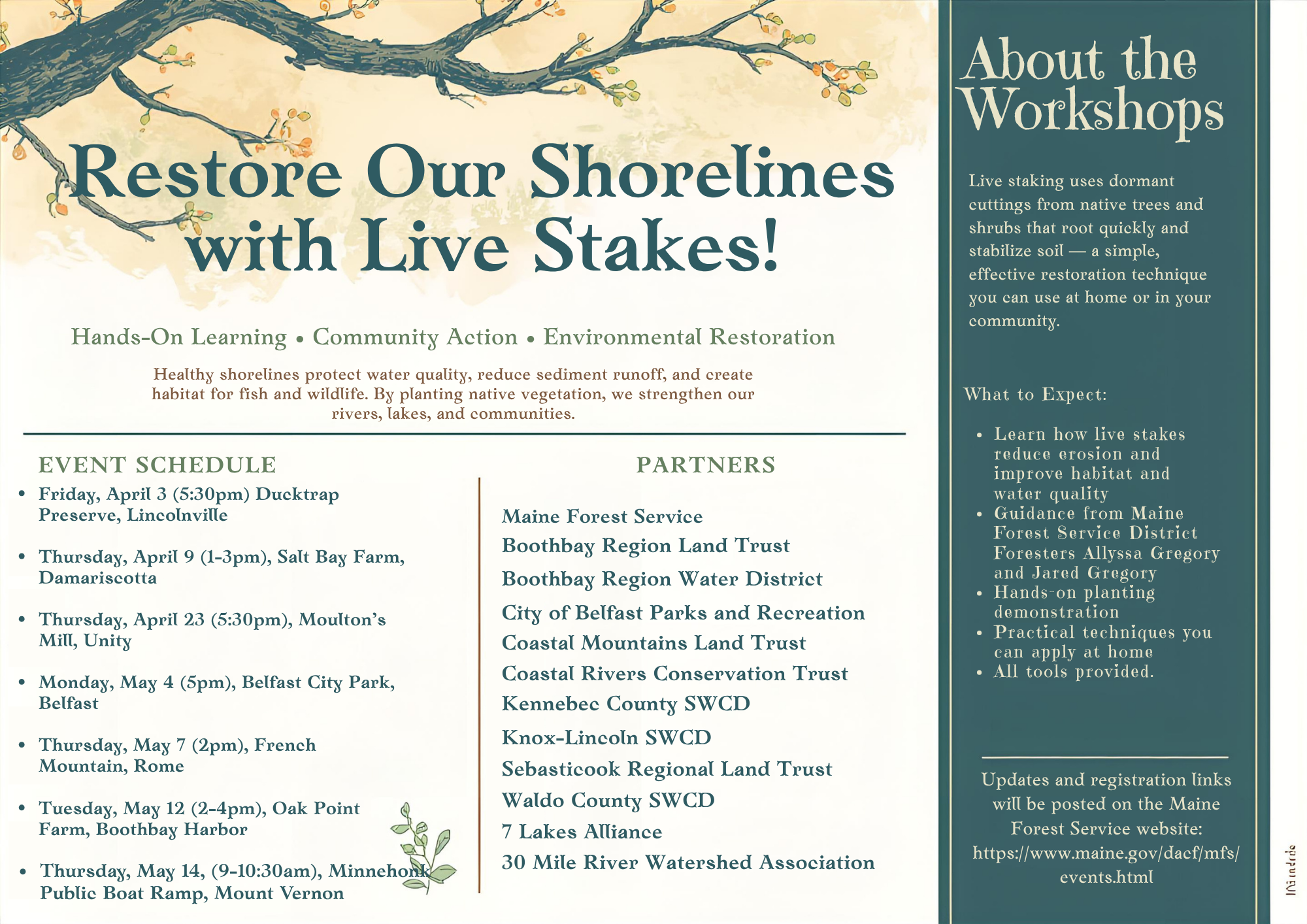 Live Stake Workshop Flyer