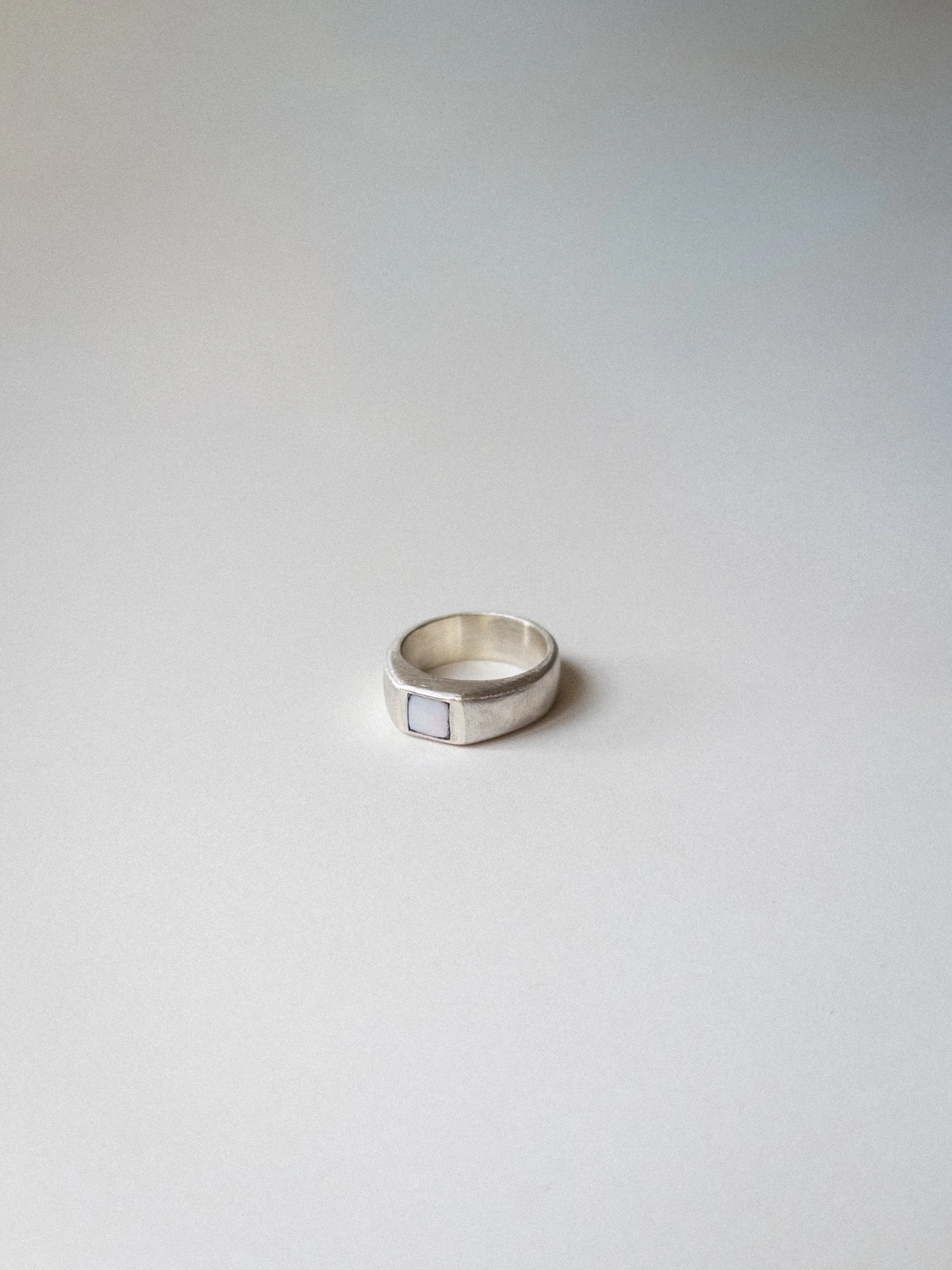 george - abalone inlay ring