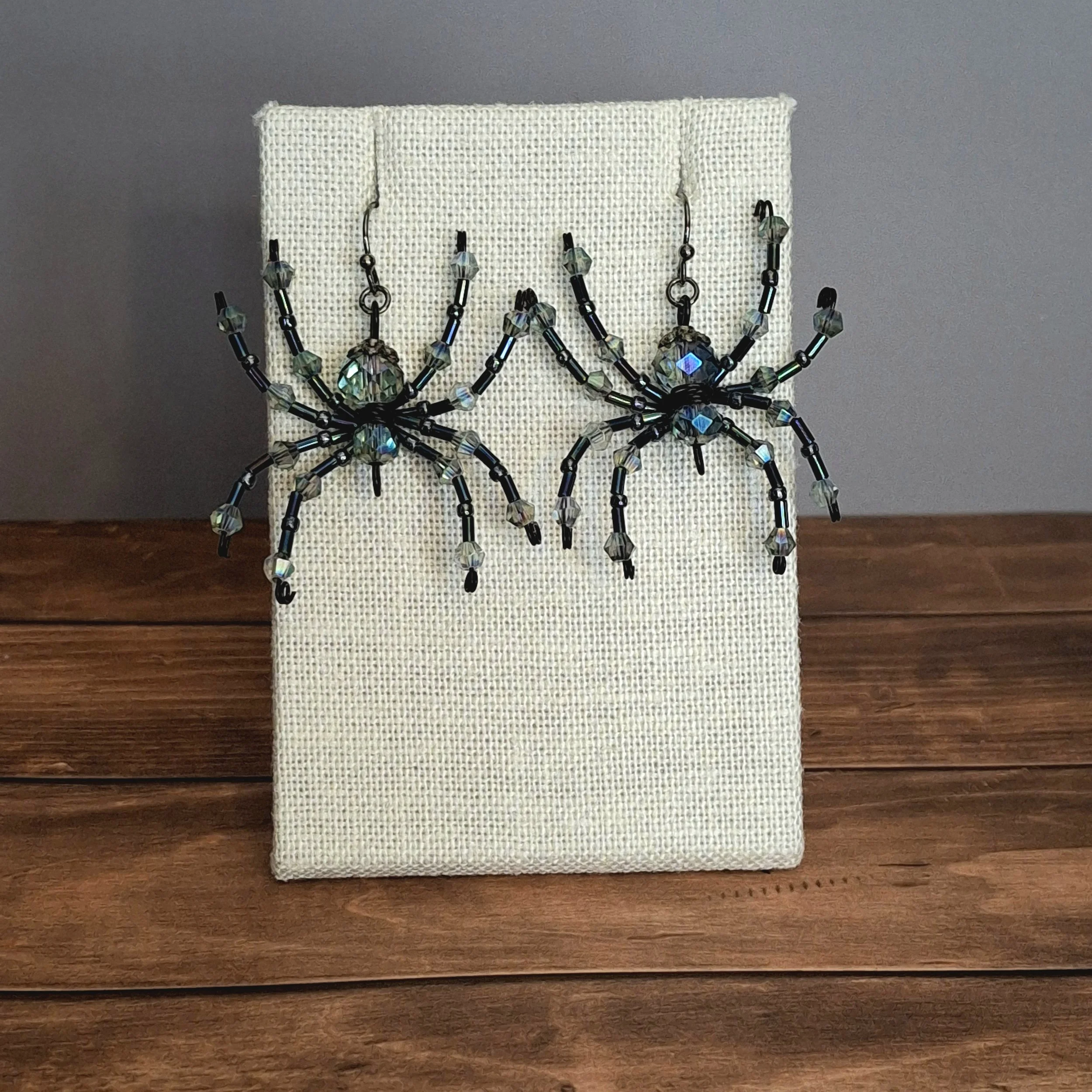 Deluxe Iridescent Blue Earrings