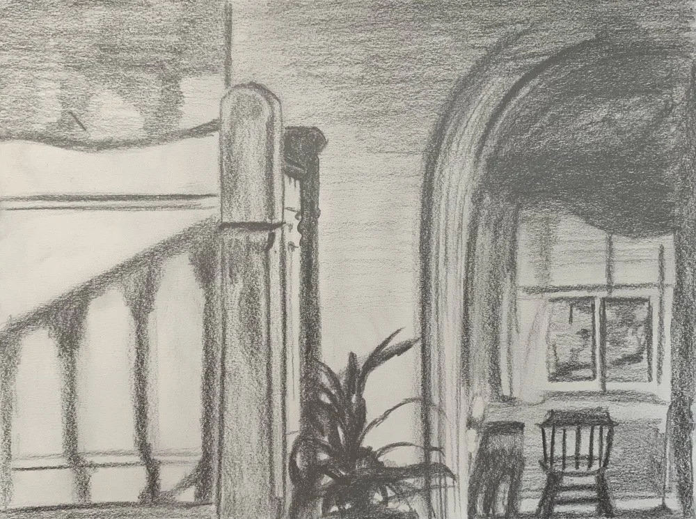 Exploratory sketch from  "A Room with a View" series
