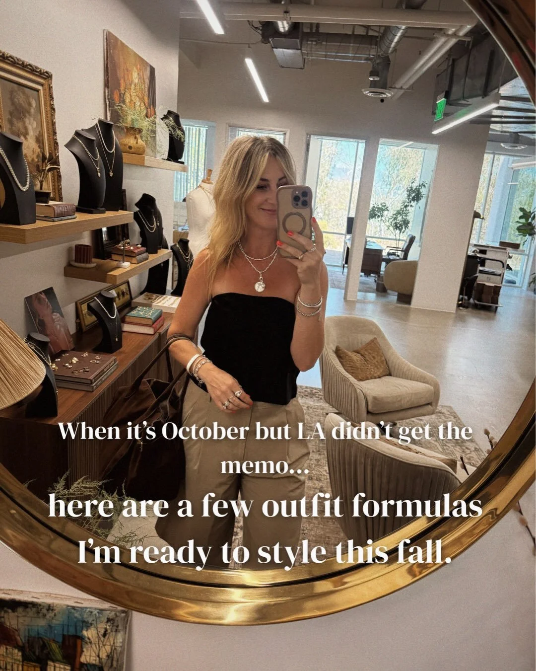 Fall outfits I&rsquo;d be wearing and styling if LA would let me.
If you&rsquo;re in crisp NYC, Chicago, Denver, Boston&hellip; call me. I have fall looks ready. 

#personalstyling #personalstylist #fallwardrobe #falloutfits #fallstyle