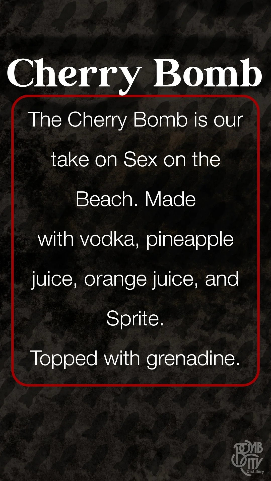 Drink Menu | Craft Cocktails, Premium Vodka & Whiskey — Bomb City Website