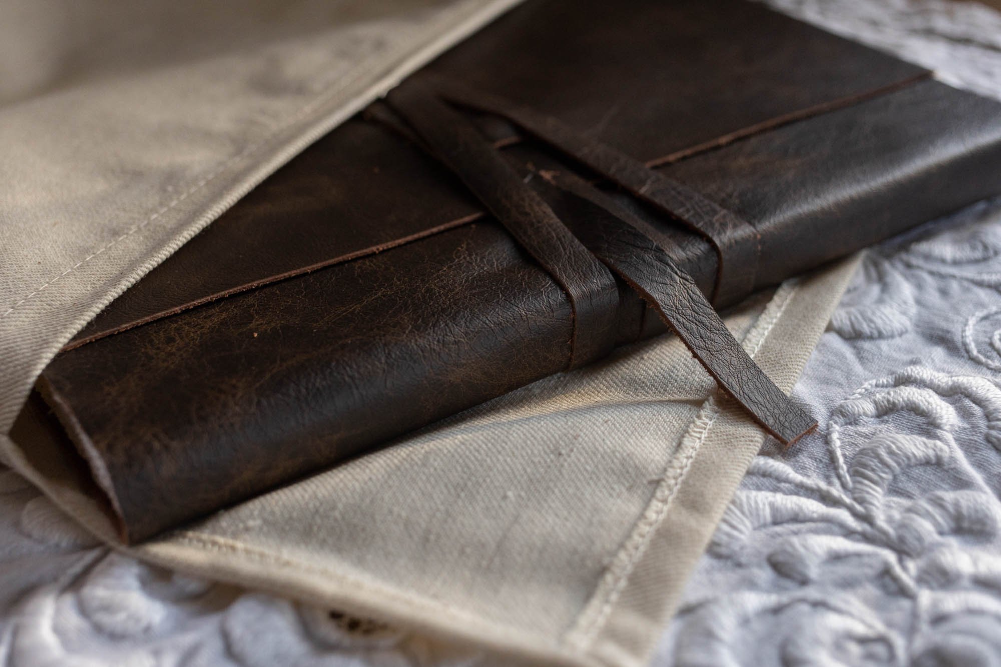 closed-brown-leather-photo-album-canvas-pouch.JPG
